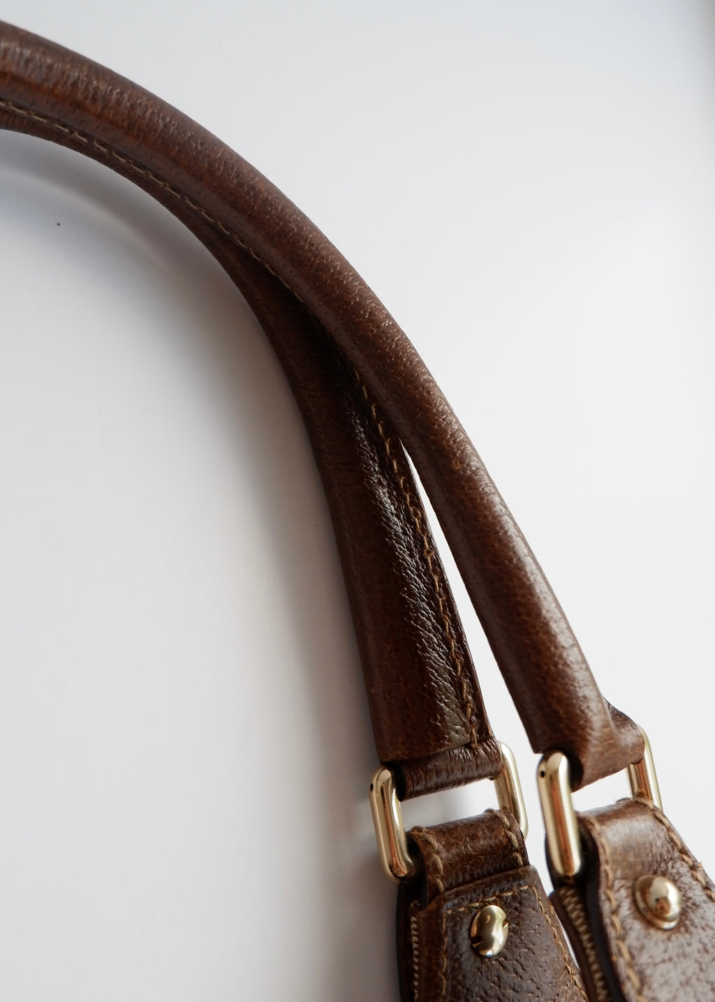 Preowned Gucci Brown GG Canvas Bardot Shoulder Bag