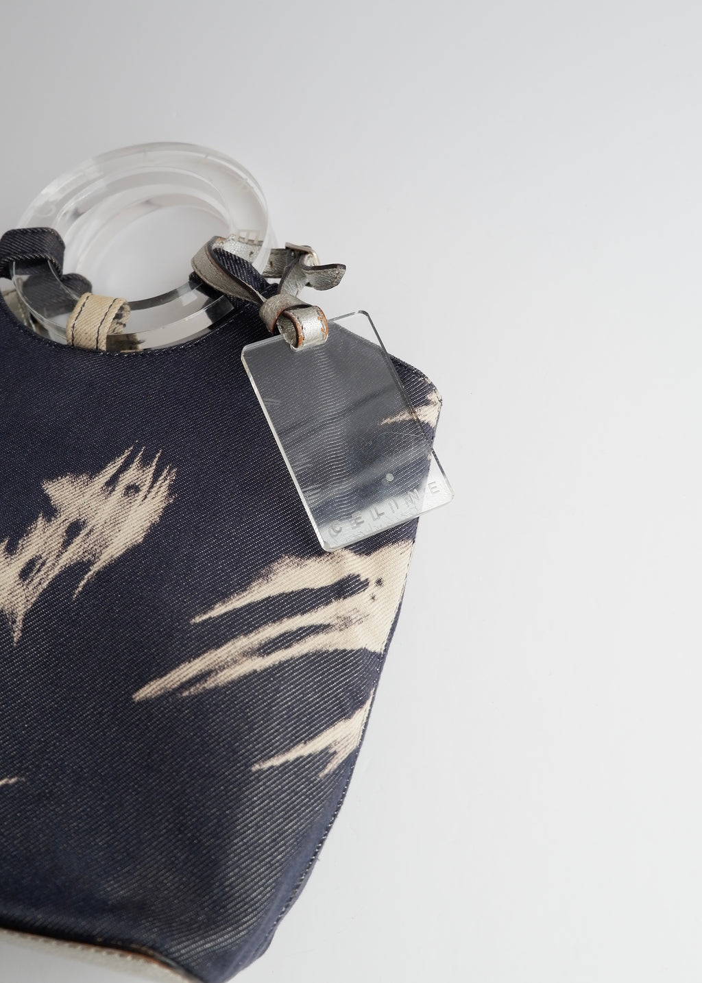 Sac à main Céline vintage authentique en jean, d'occasion