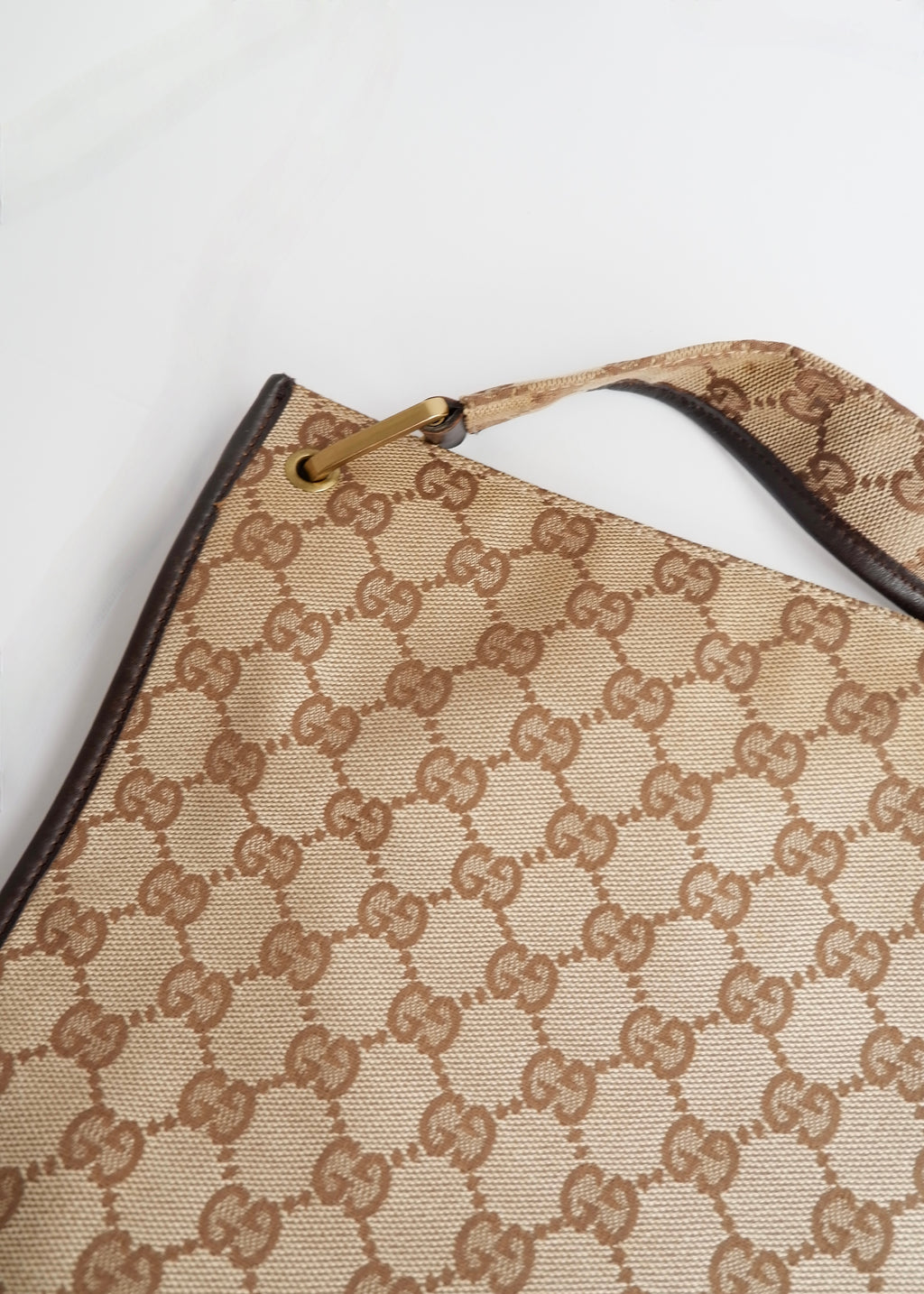 Authentic Preowned Gucci Brown GG Canvas Crossbody Bag