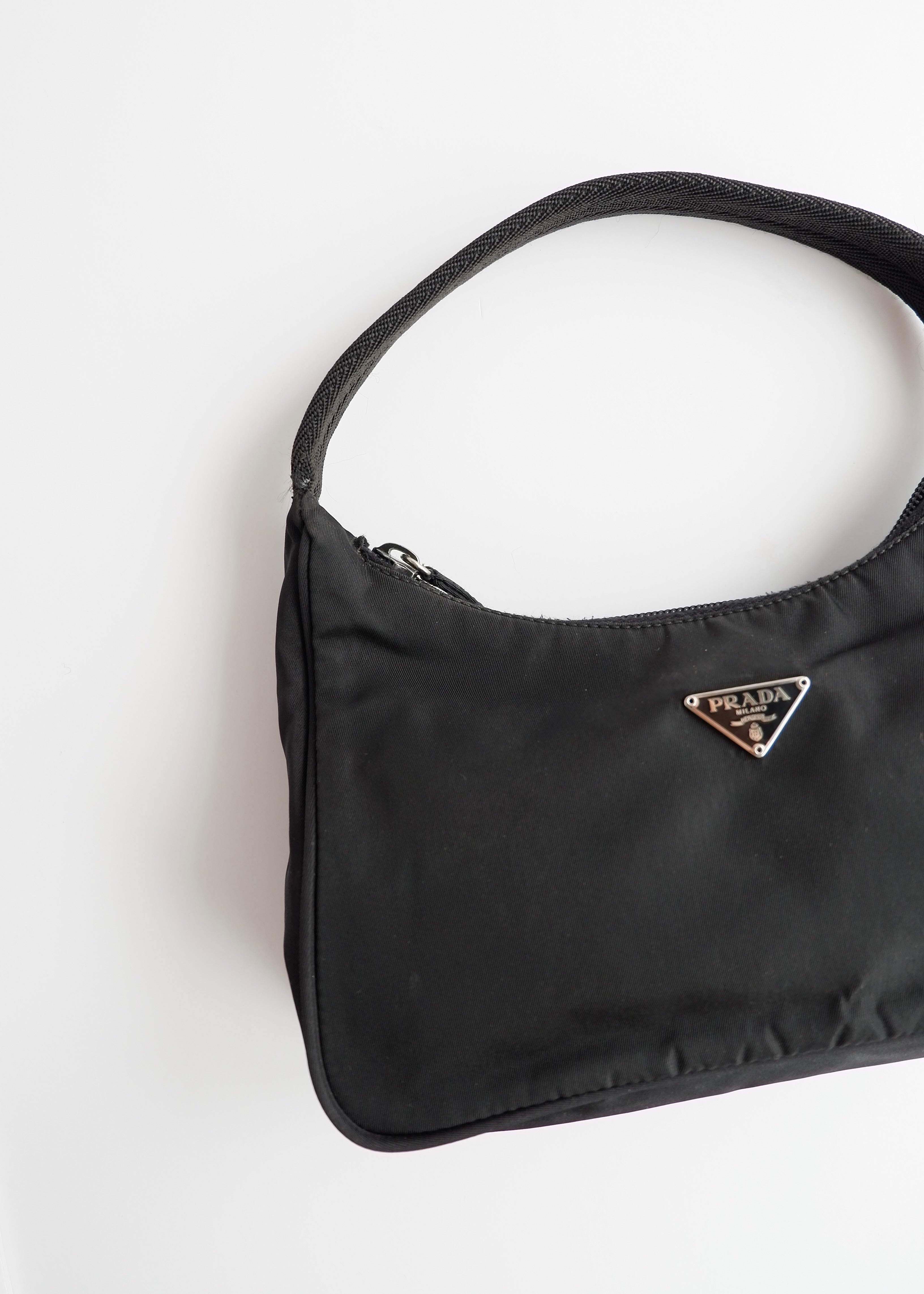 Authentic Preowned Prada Black Nylon Shoulder Bag