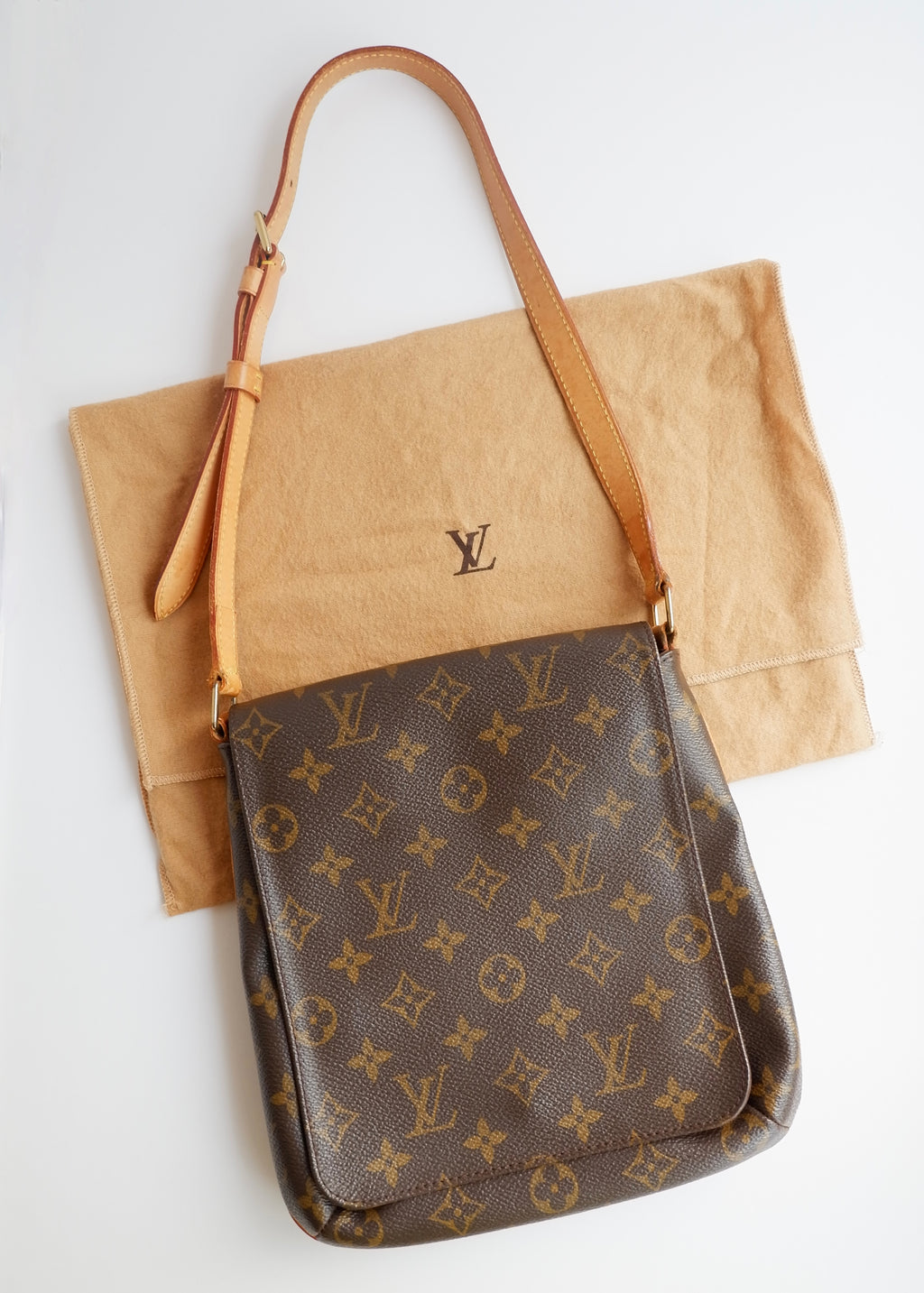 Preowned Louis Vuitton Brown Monogram Musette Tango Salsa Shoulder Bag