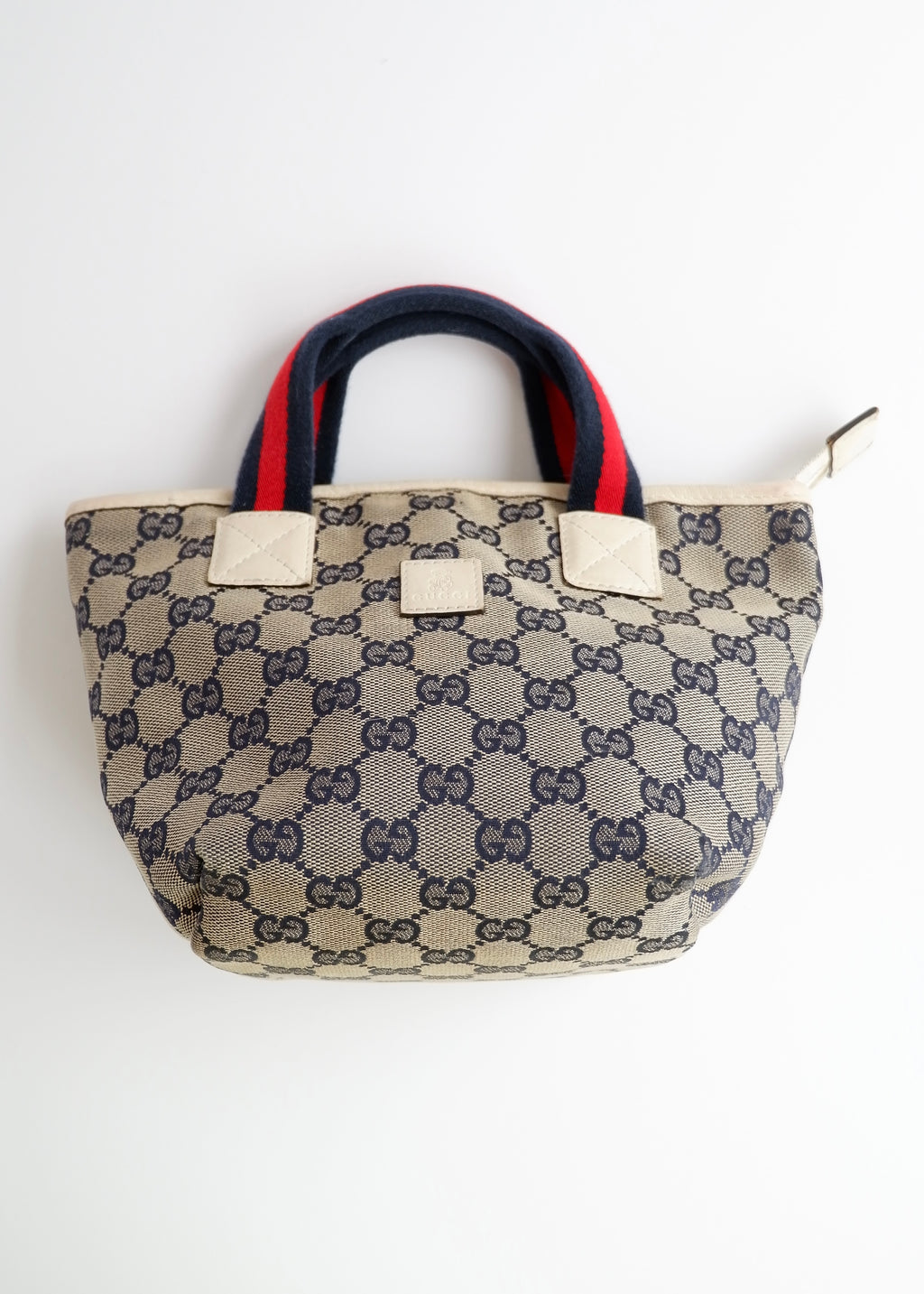Authentic Preowned Gucci Navy GG Canvas Micro Handbag