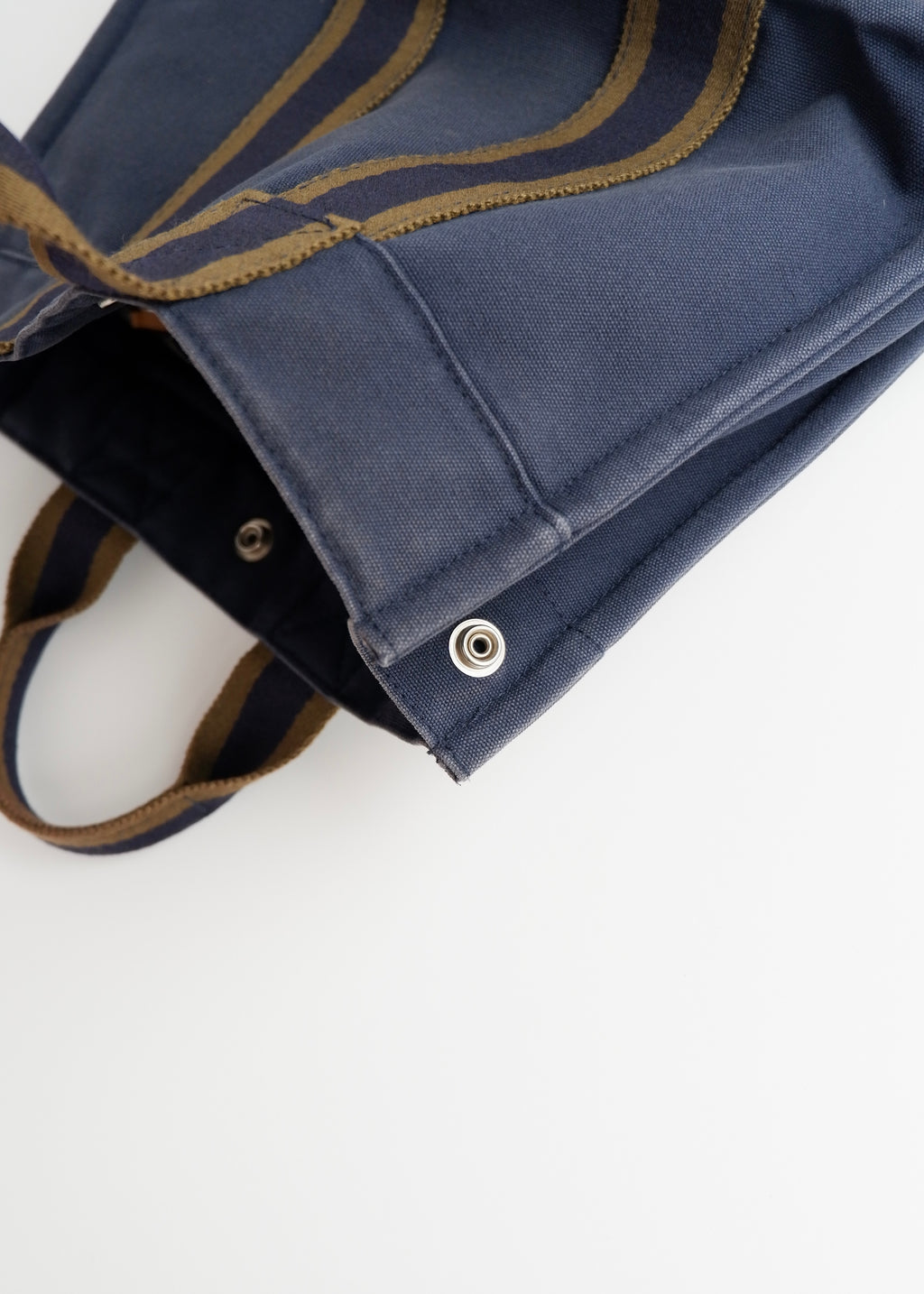 Sac cabas Hermes Fourre Tout PM toile marine authentique d'occasion