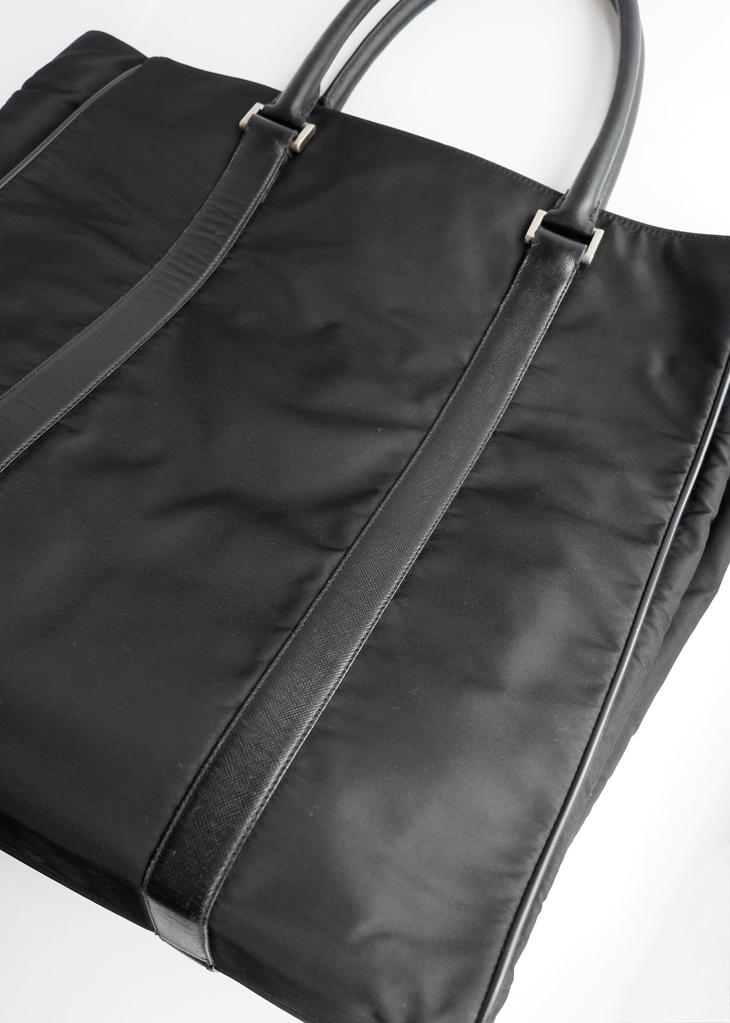 Preowned Prada Black Nylon Tote Bag