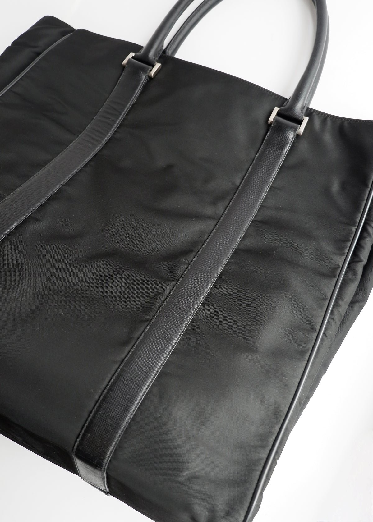 Preowned Prada Black Nylon Tote Bag