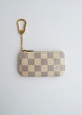 Pochette Clés Louis Vuitton Damier Azur d'occasion authentique