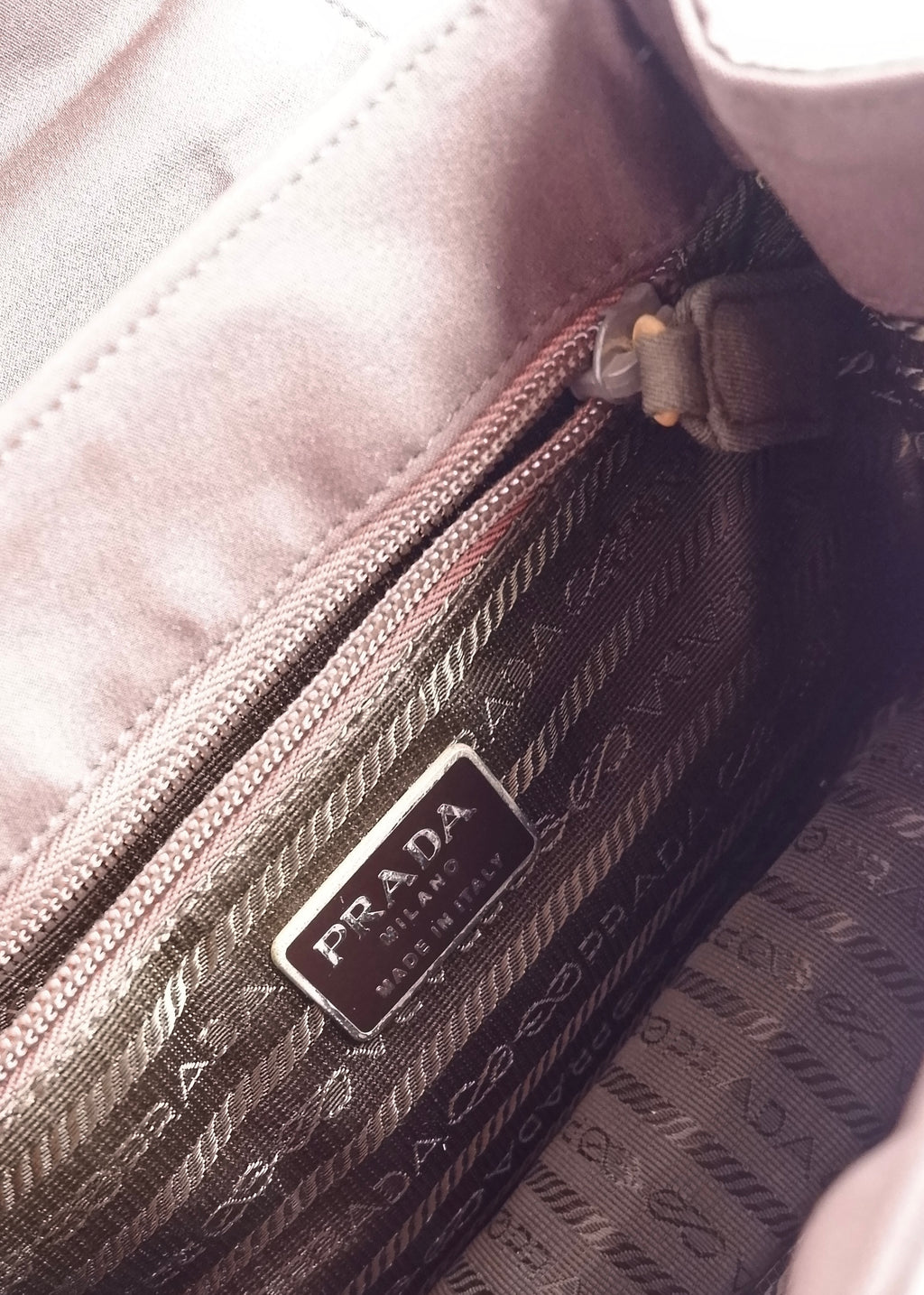 Authentic Preowned Prada Nylon Brown Nylon Top Handle Bag