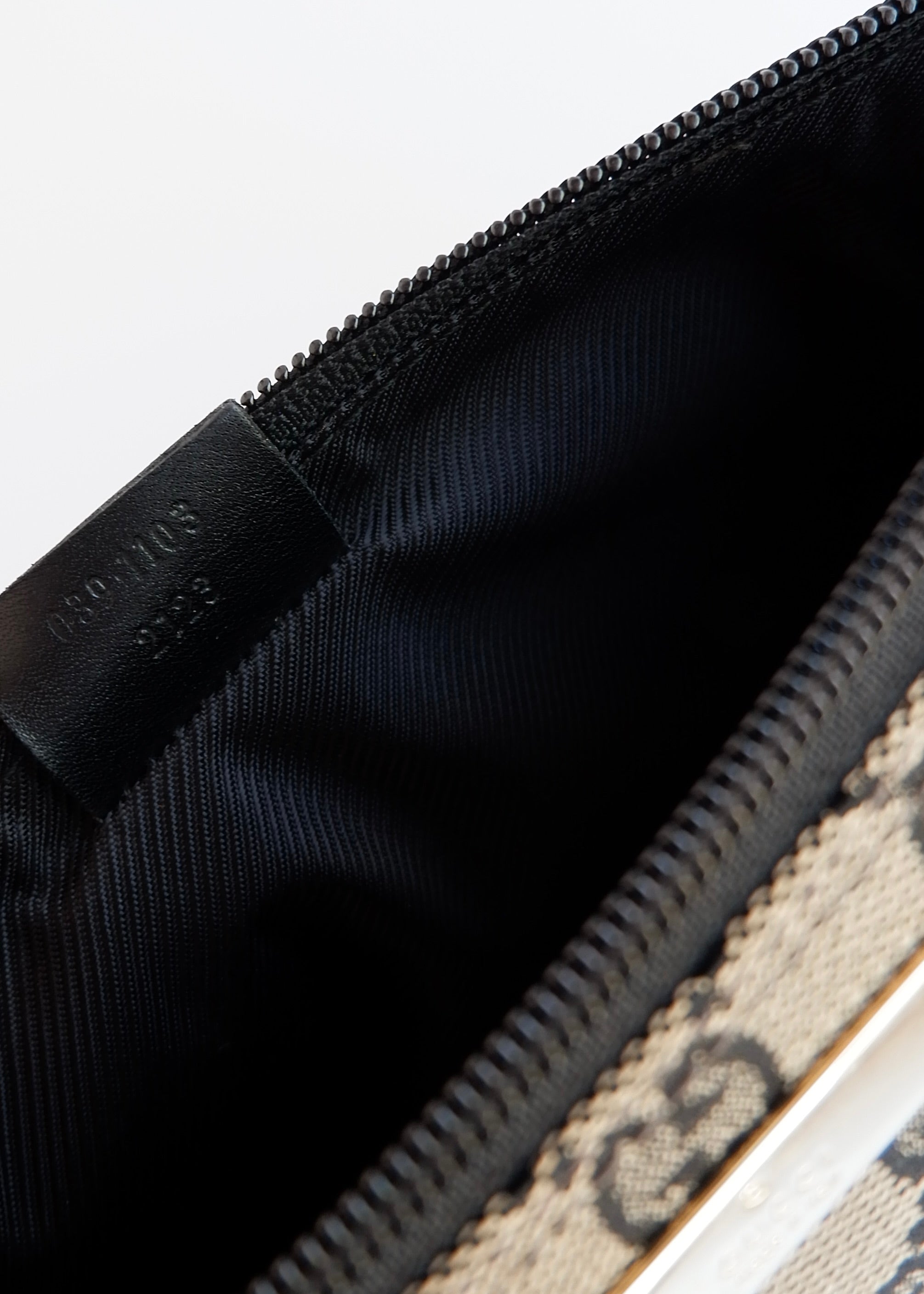 Authentic Preowned Gucci Black GG Canvas Boat Pochette Shoulder Bag