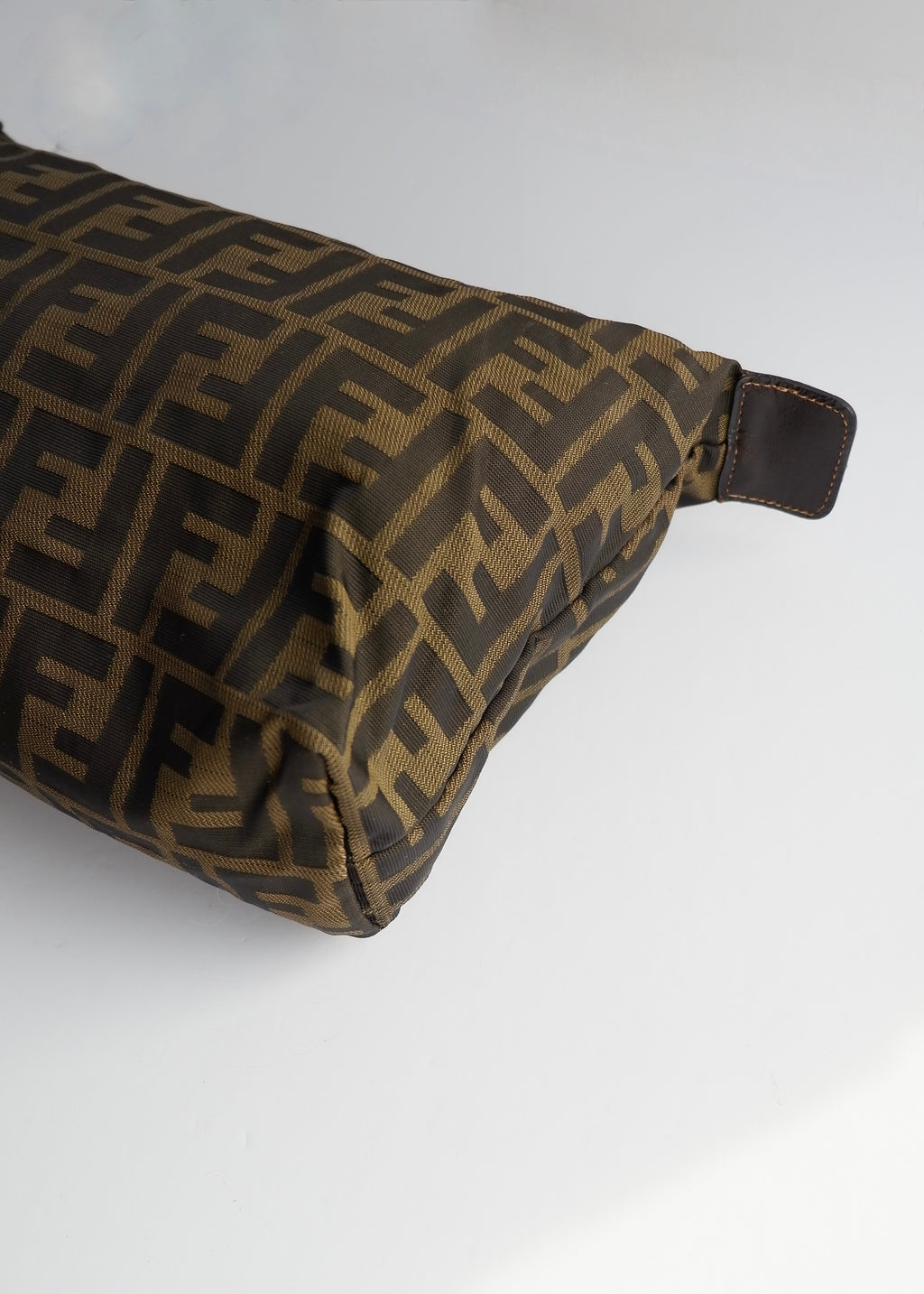 Authentic Preowned Vintage Fendi Brown Zucca Pouch