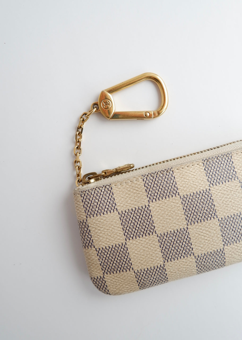 Pochette Clés Louis Vuitton Damier Azur d'occasion authentique