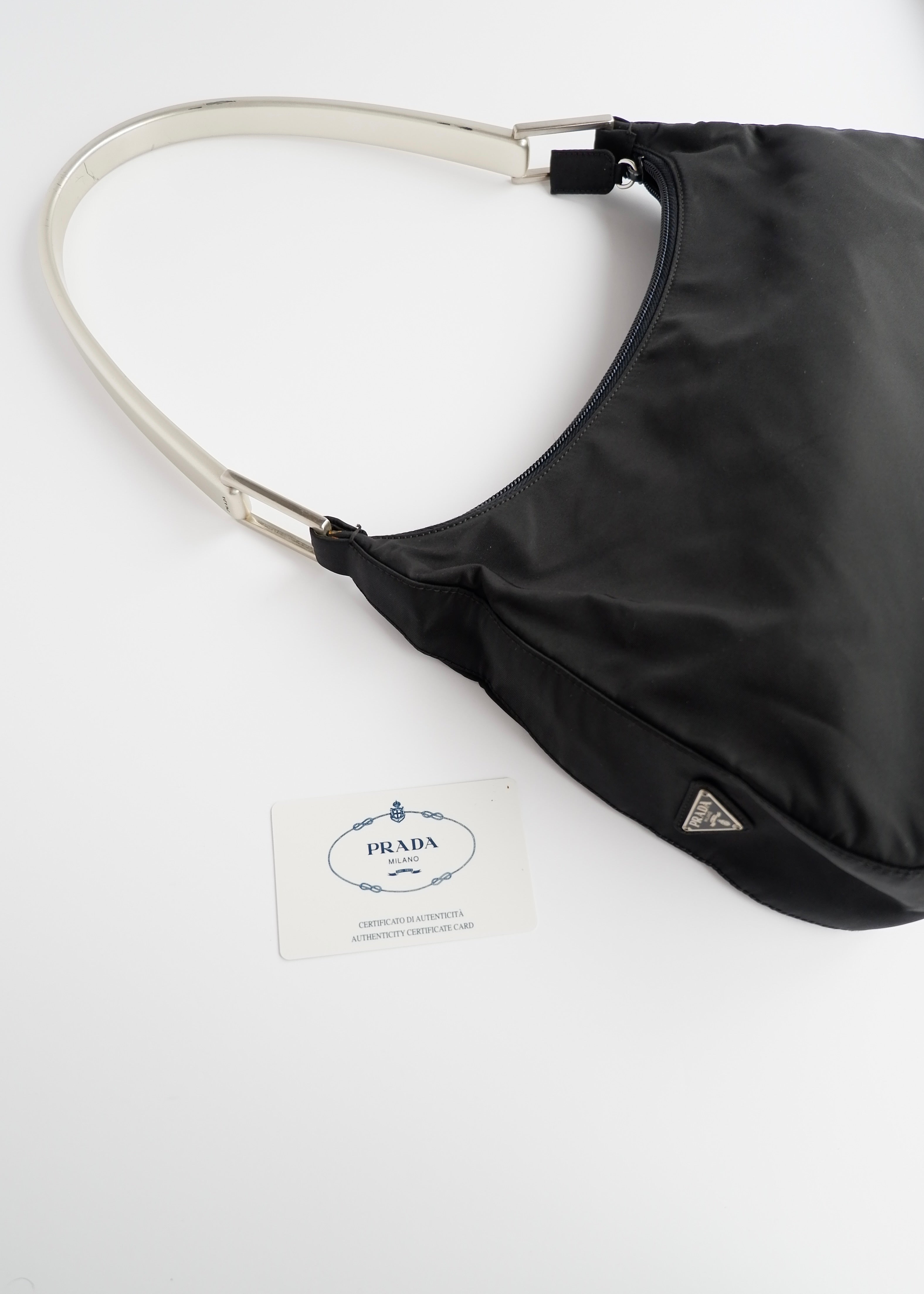 Authentic Preowned Prada Black Nylon Shoulder Bag