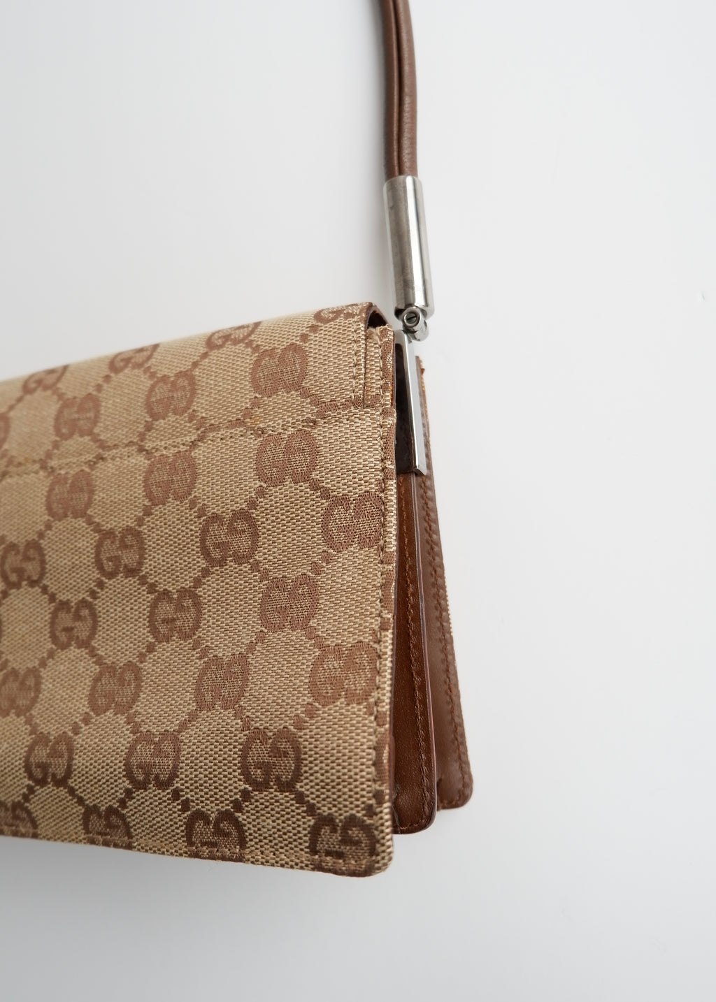 Authentic Preowned Gucci Brown GG Canvas Shoulder Bag