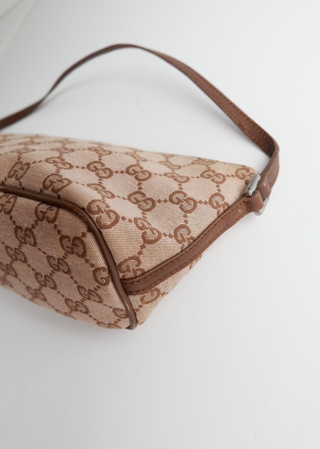 Authentic Preowned Gucci Brown GG Canvas Boat Pochette