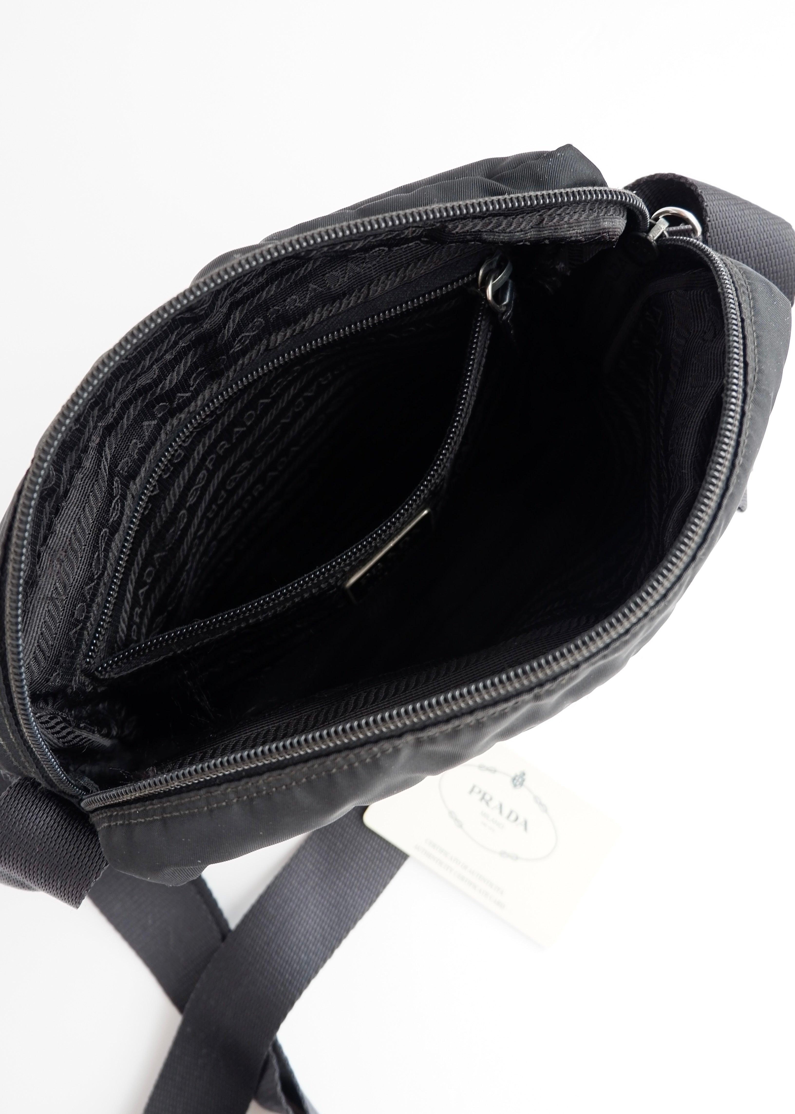 Authentic Preowned Prada Black Nylon Crossbody Bag