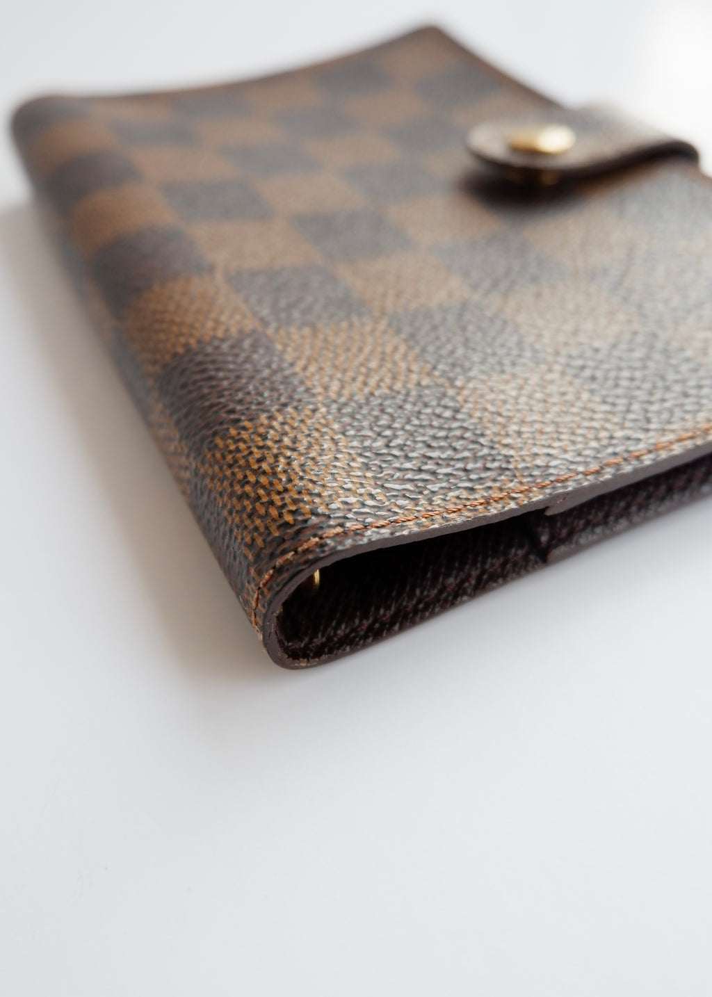 Preowned Louis Vuitton Brown Damier Ebene Coated Canvas Agenda PM