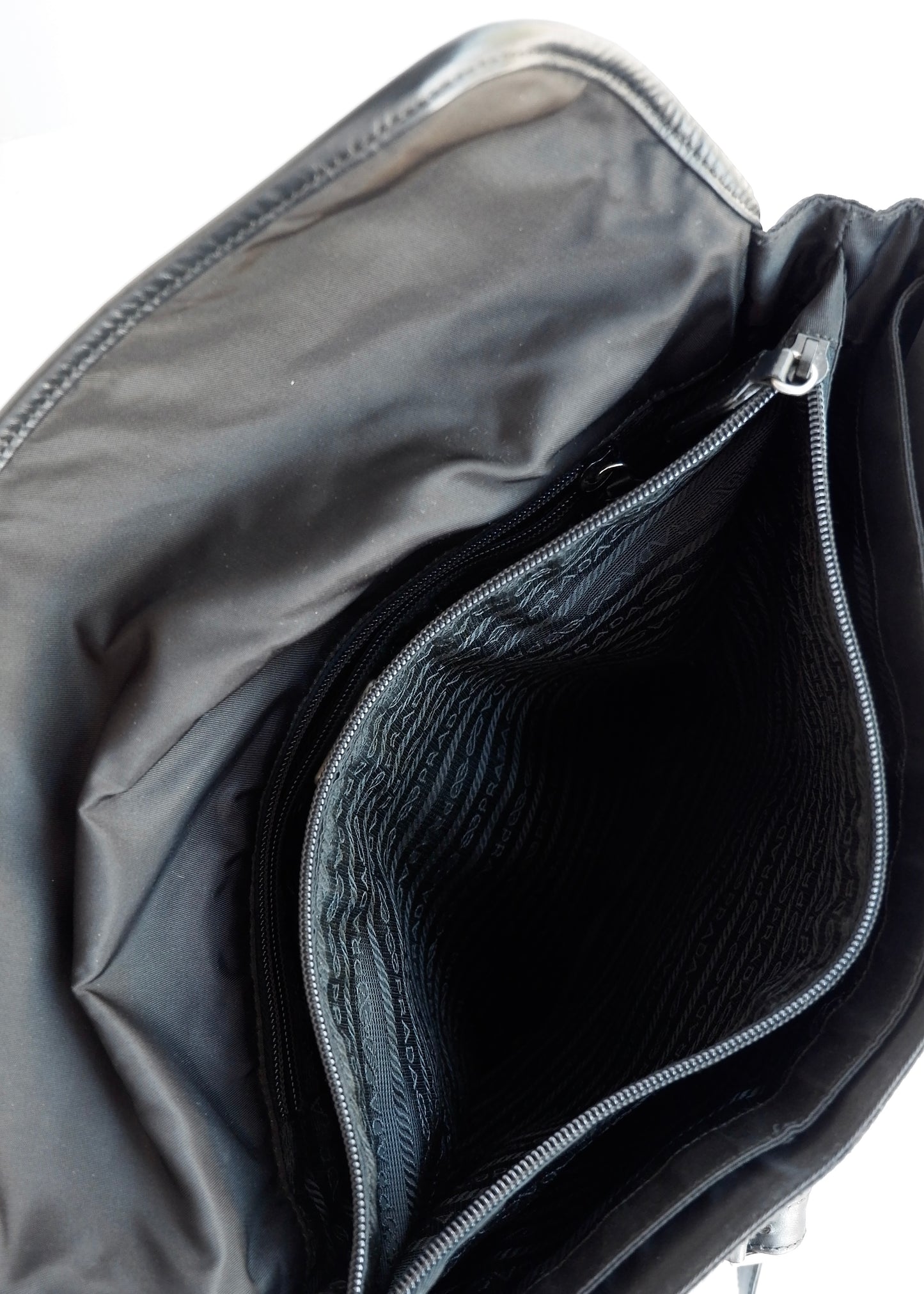 Authentic Preowned Prada Black Nylon/ Leather Tote Bag