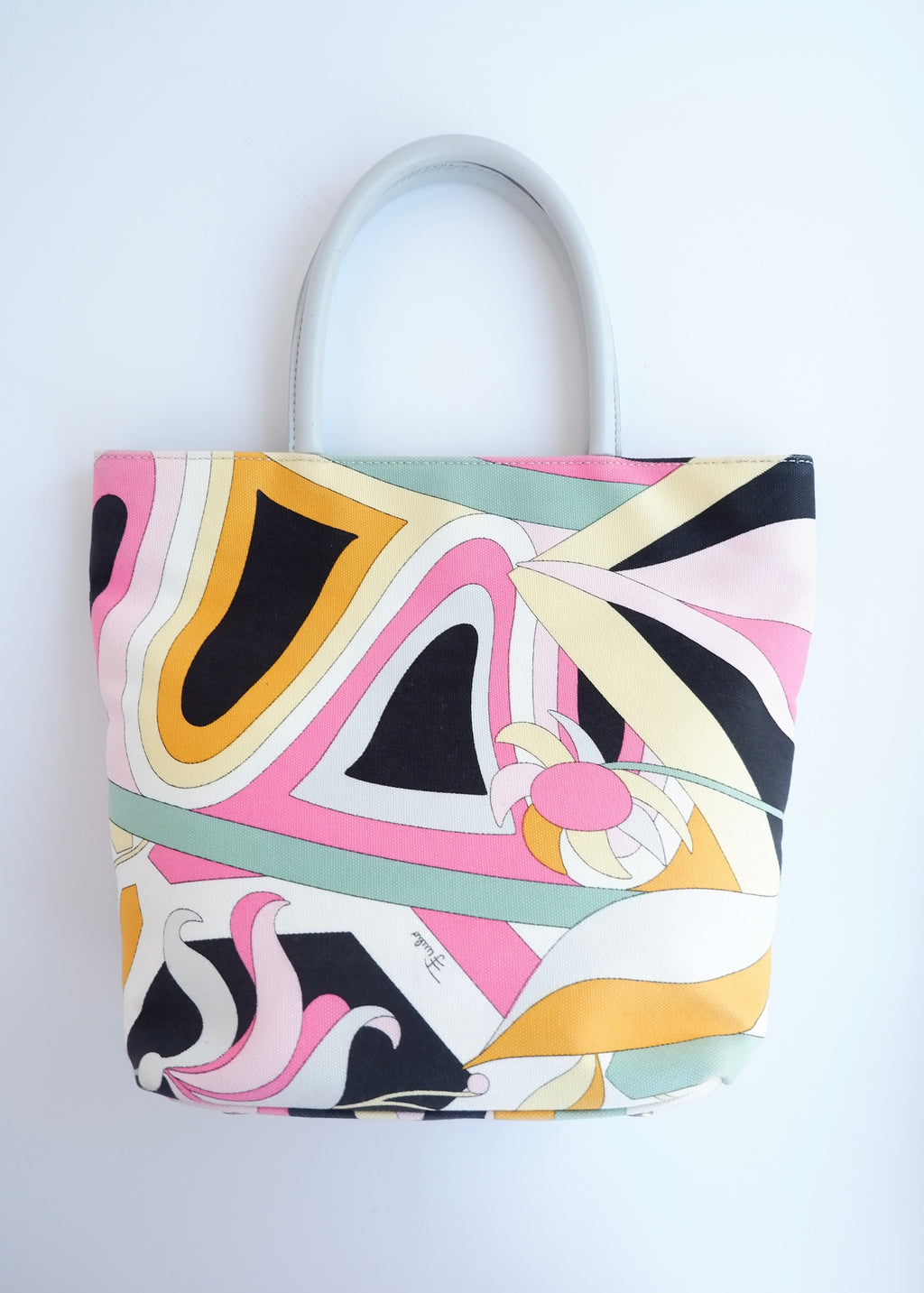 Authentique sac à main Emilio Pucci multicolore d'occasion