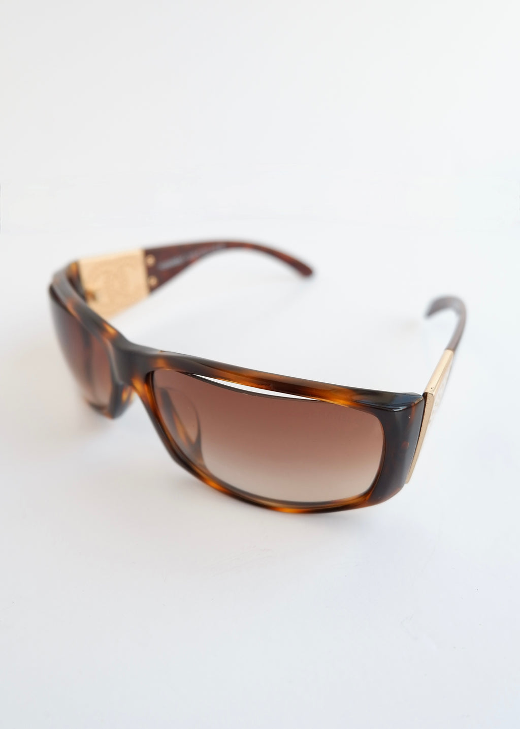 Authentic Preowned Vintage Chanel Brown Square Frame Sunglasses
