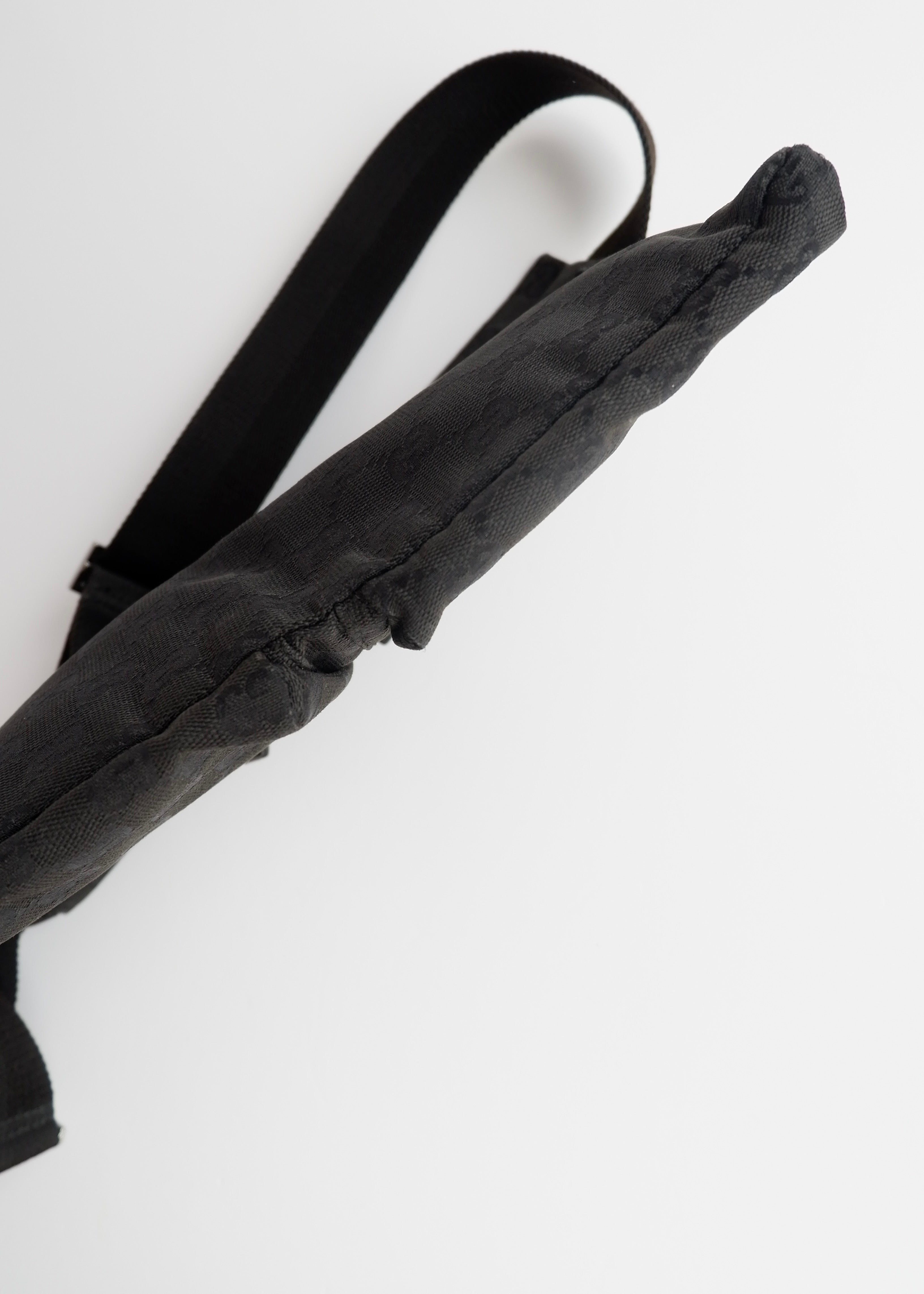 Authentic Preowned Gucci Black GG Canvas Belt Bag