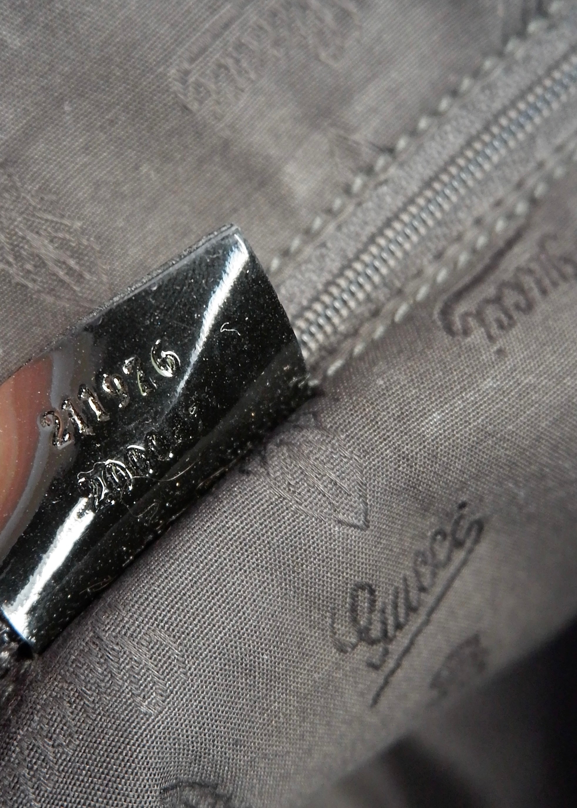 Authentic Preowned Gucci Black GG Canvas/Patent Leather Tote Bag