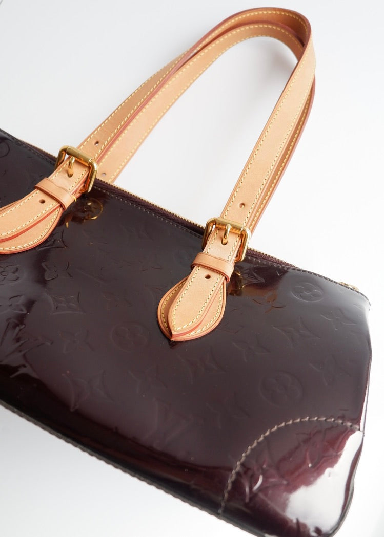 Authentic Preowned Louis Vuitton Monogram Vernis Amarante Rosewood Shoulder Bag