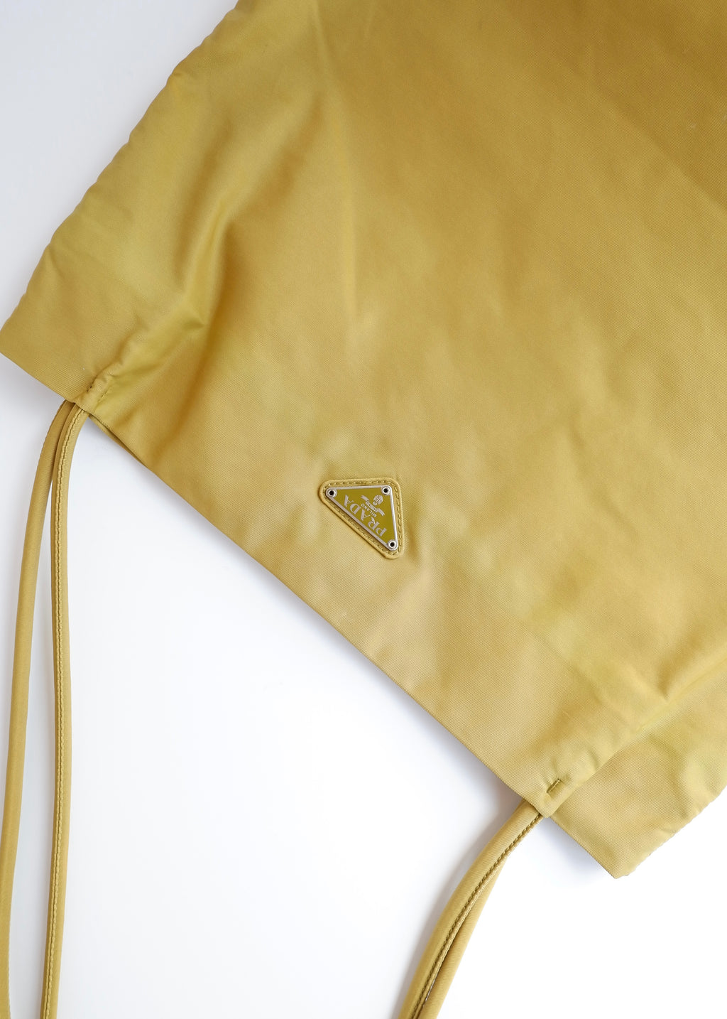 Authentique Sac Cabas Prada en Nylon Vert d'occasion