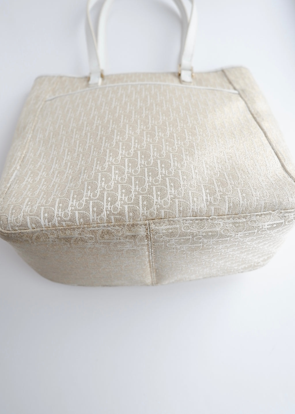 Authentic Preowned Dior Champagne Sparkle Trotter Tote Bag