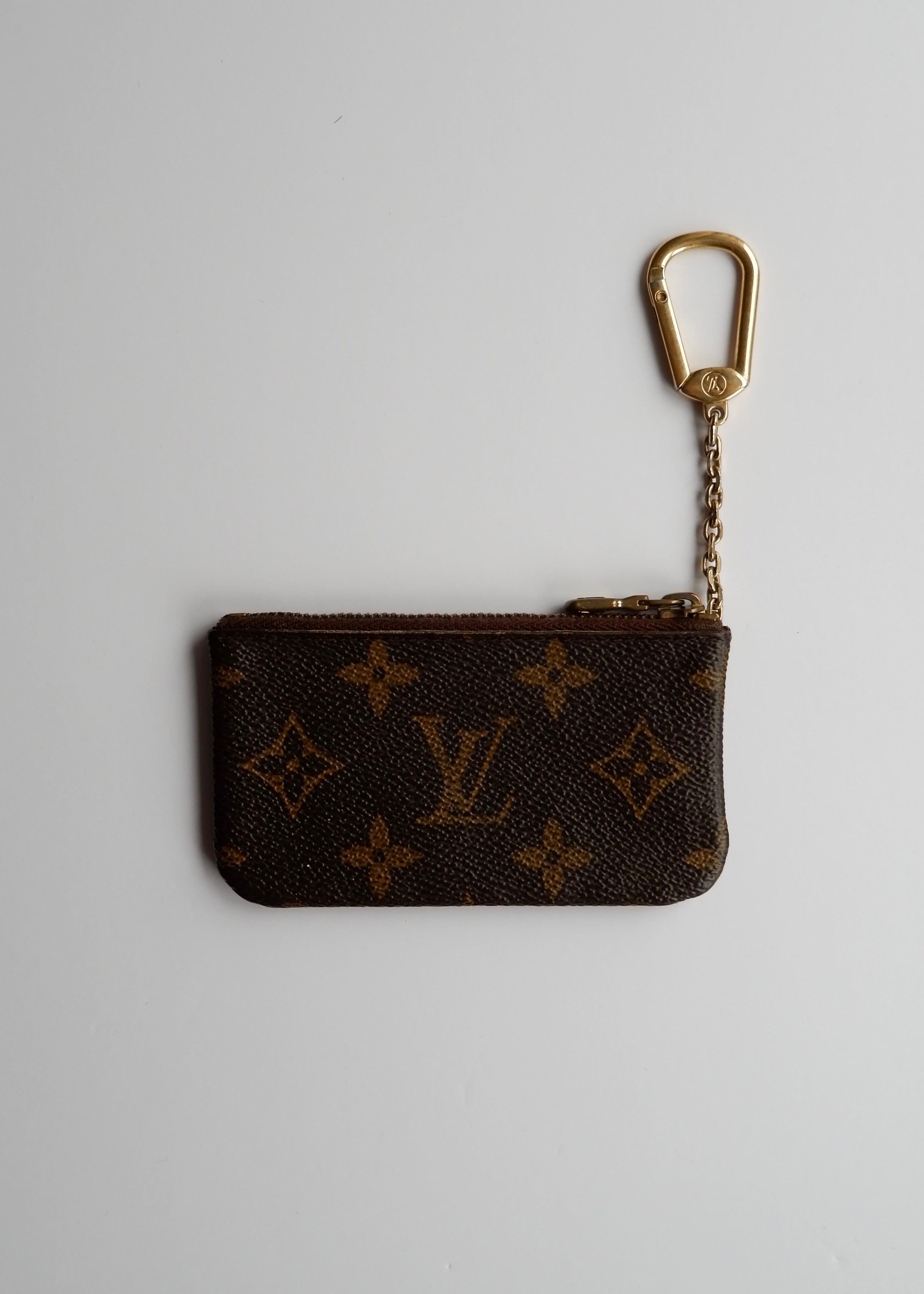 Authentique pochette à clés monogramme Louis Vuitton d'occasion
