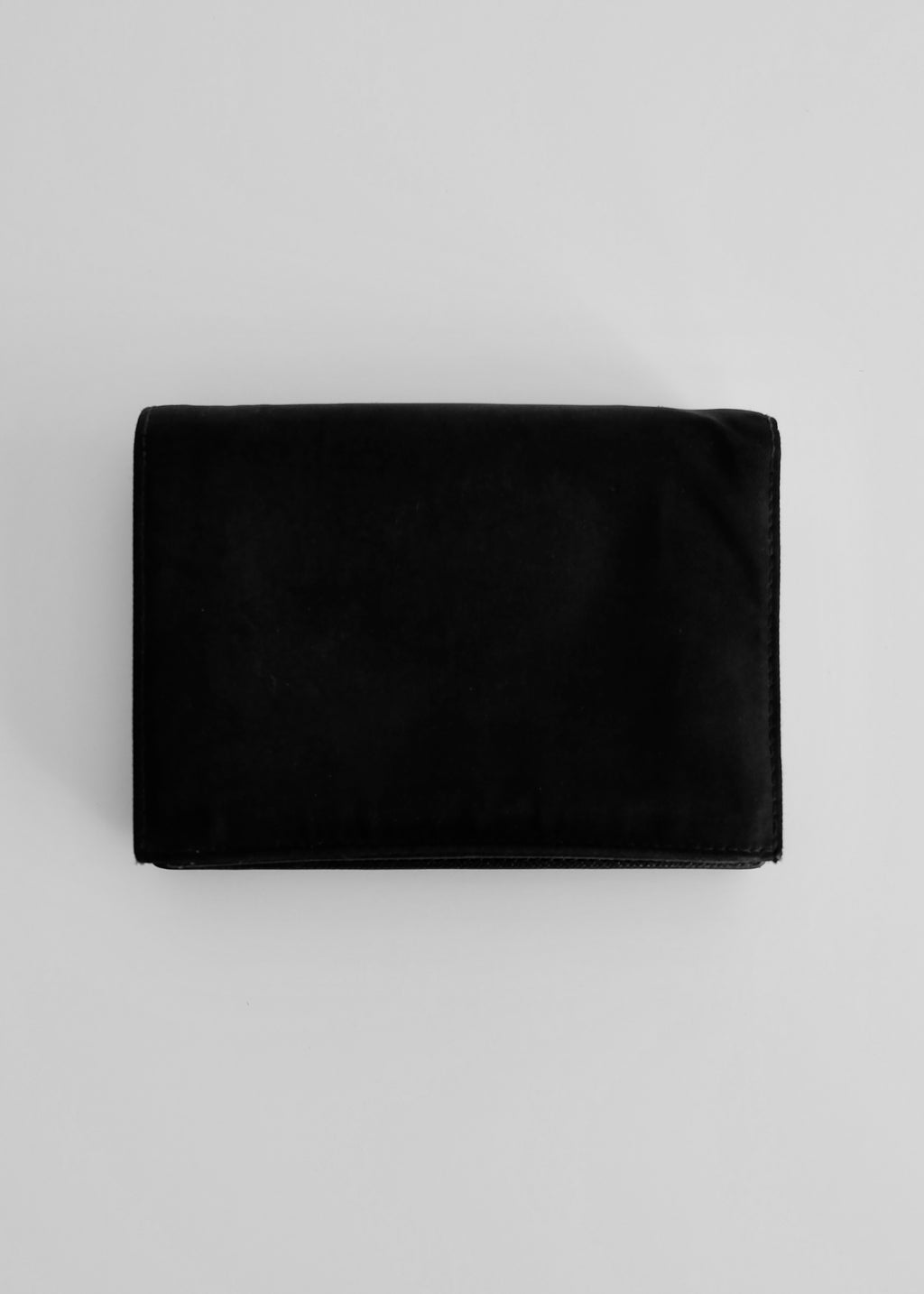 Authentique portefeuille BiFold en nylon noir Prada d'occasion