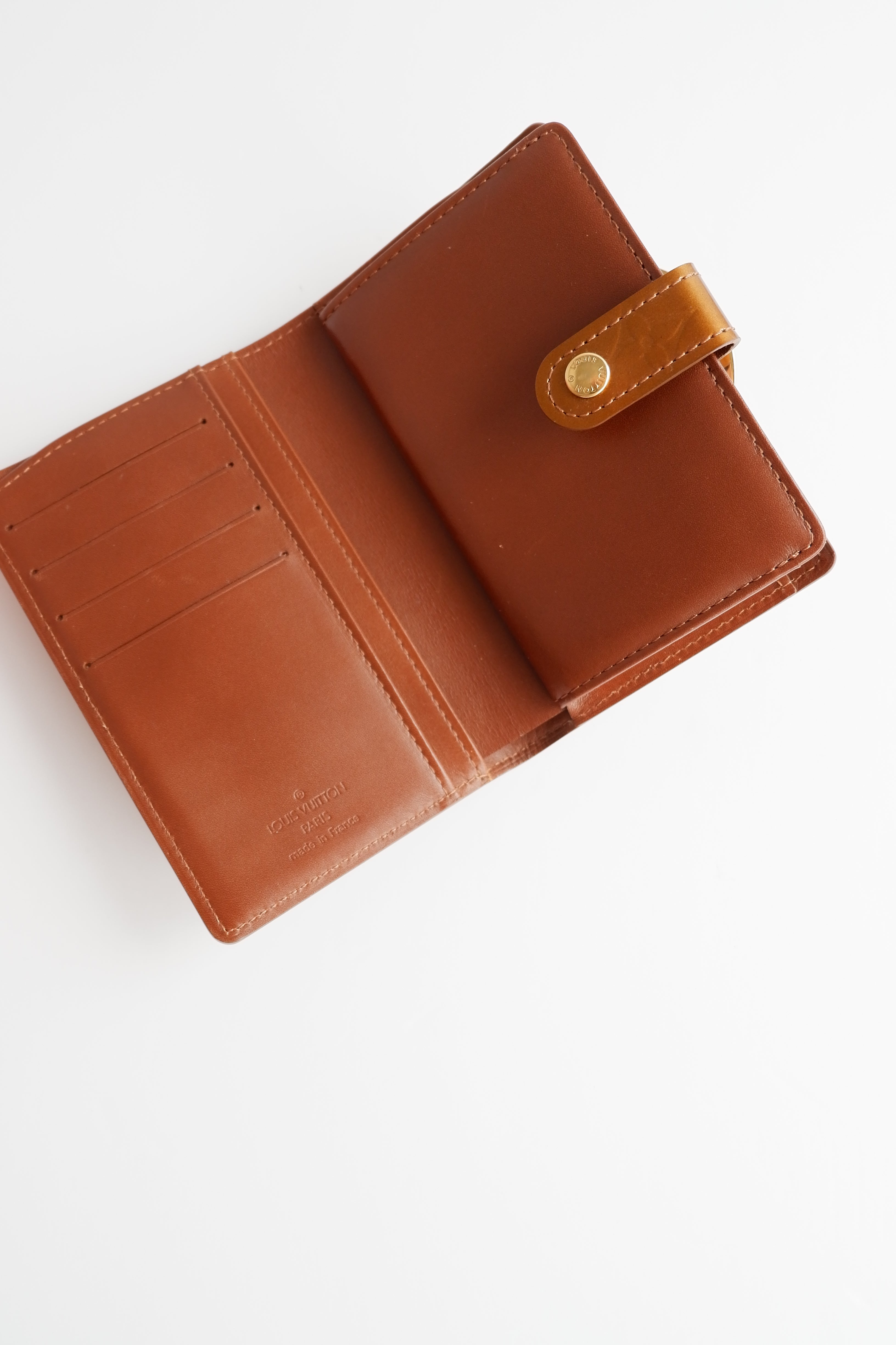 Authentic Preowned Louis Vuitton Brown Monogram Vernis Compact Wallet