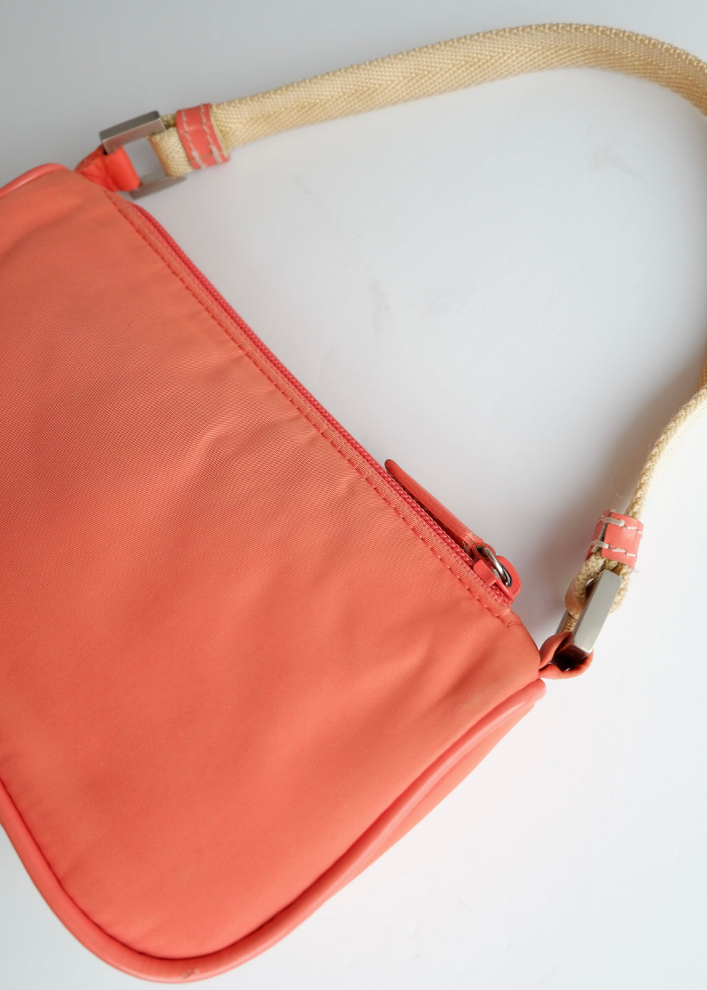 Authentic Preowned Prada Salmon Pink Nylon Shoulder Bag