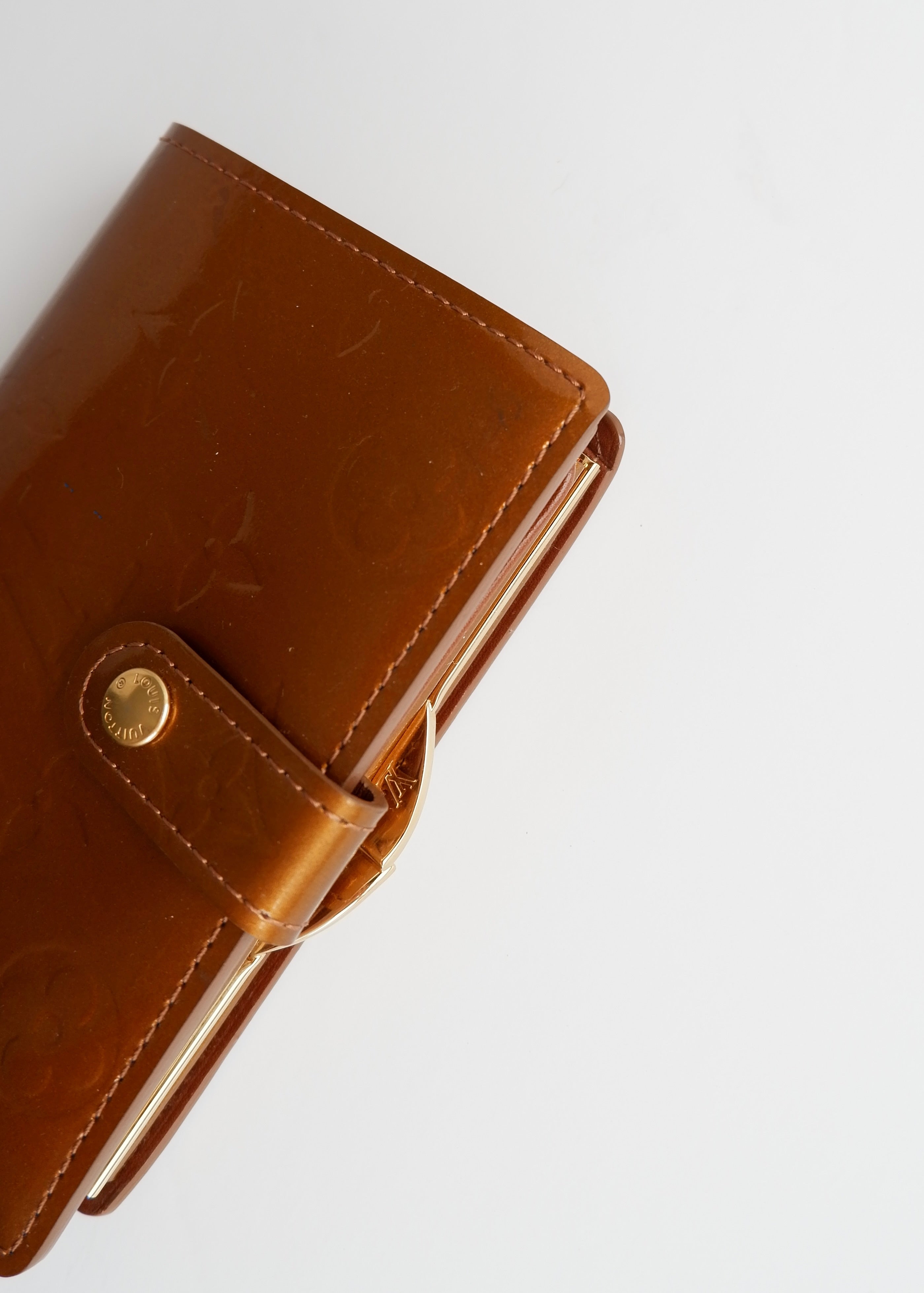 Authentic Preowned Louis Vuitton Brown Monogram Vernis Compact Wallet