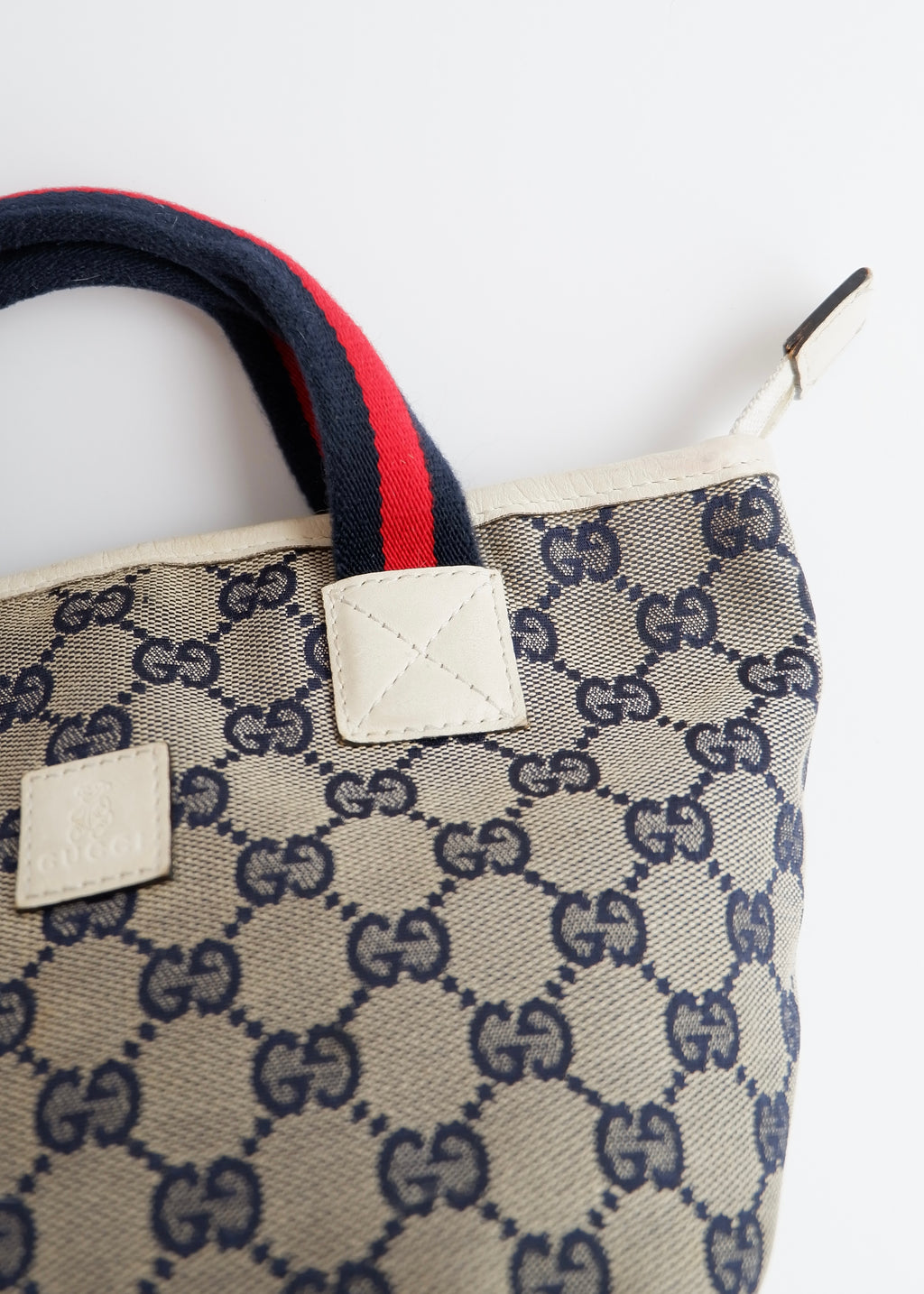 Authentic Preowned Gucci Navy GG Canvas Micro Handbag