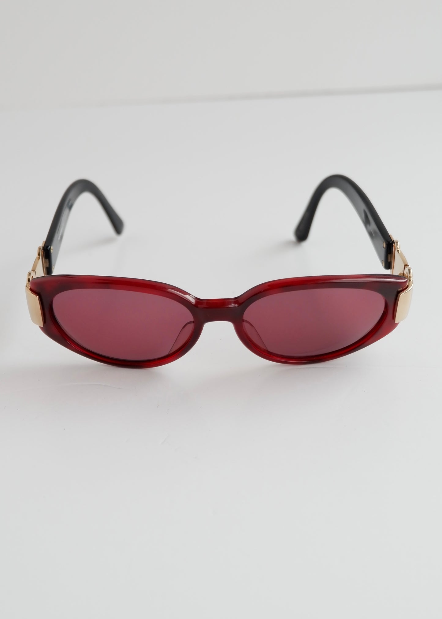 Authentic Preowned YSL Saint Laurent Red Small Frame Sunglasses