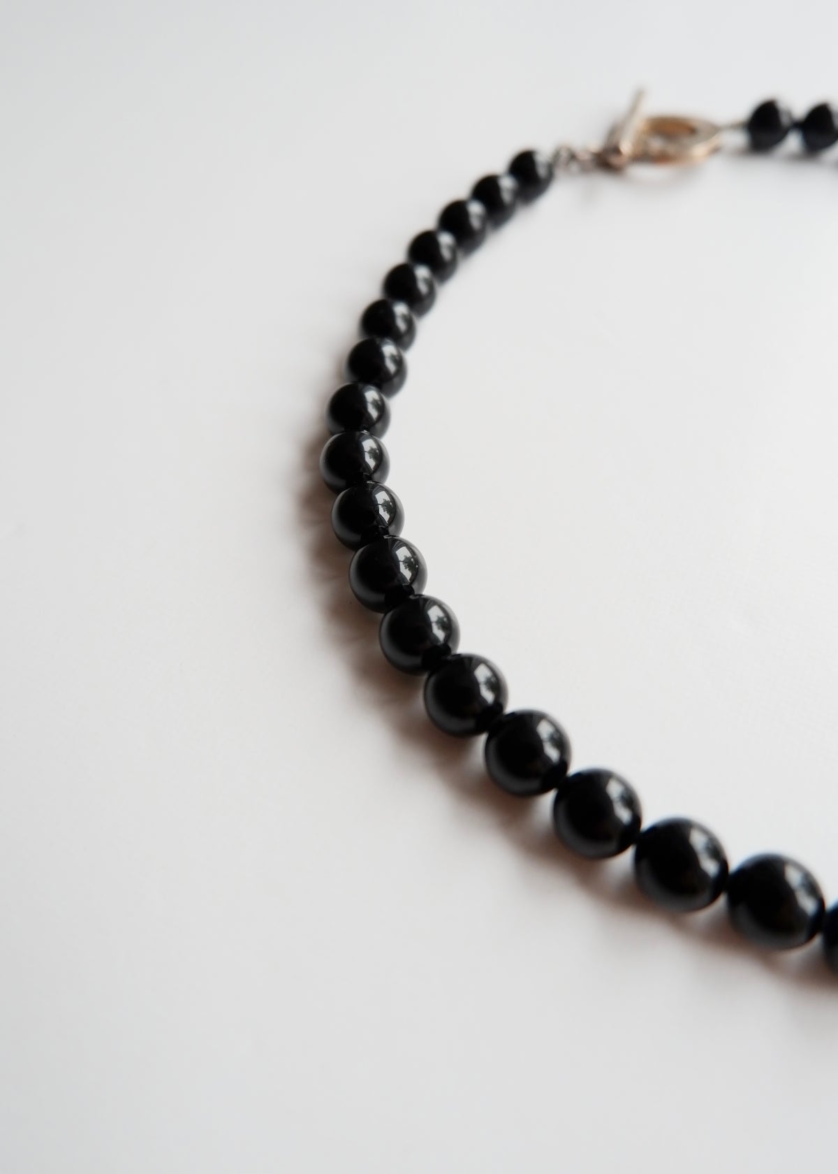 Preowned Tiffany & Co. Black Onyx Bead Necklace