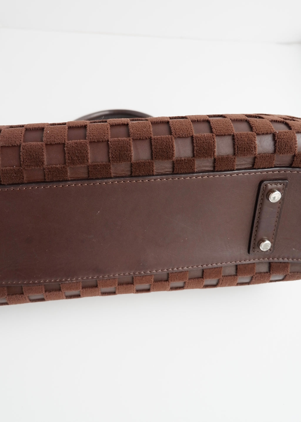 Authentic Preowned Louis Vuitton Damier Cubic Speedy East West Leather Brown Special Edition (Spring 2013) Hand Bag