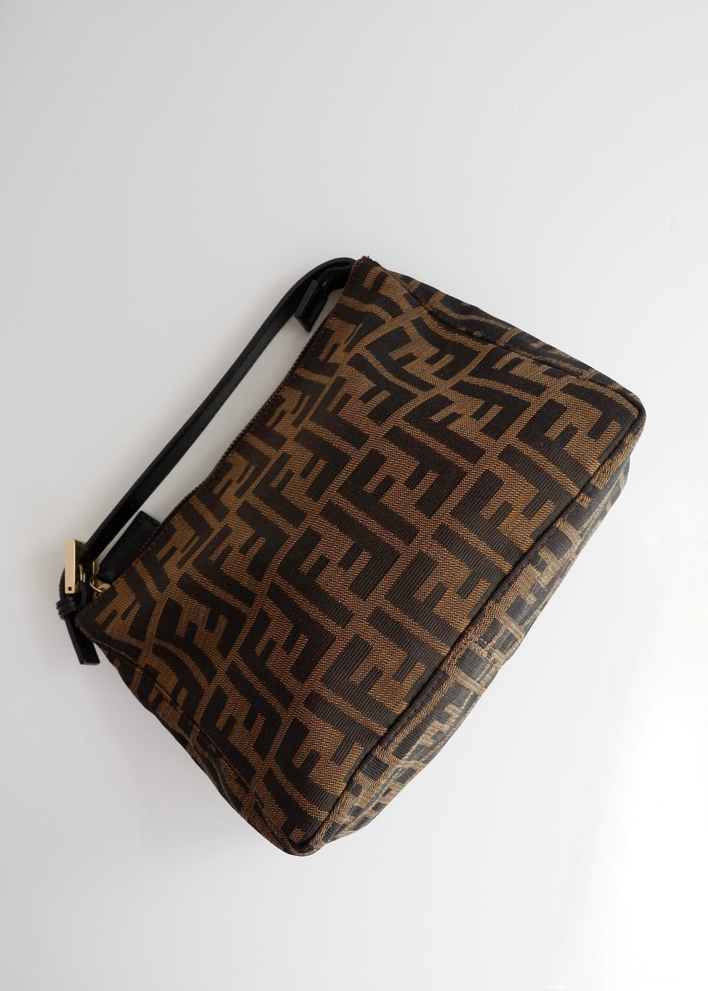 Preowned Fendi Zucca Print Micro Handbag