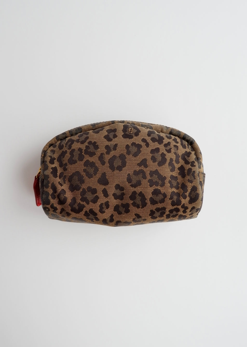 Authentic Preowned Fendi Brown Animal Print Canvas Pouch