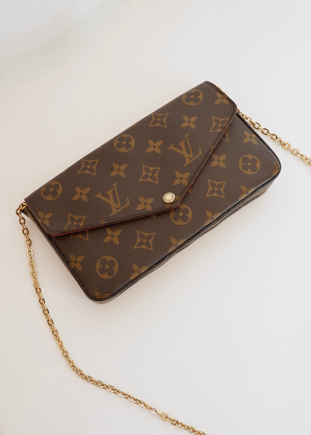 Preowned Louis Vuitton Monogram Felicie Pochette Crossbody Bag