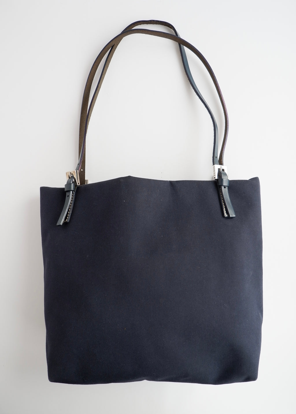 Authentic Preowned Fendi Navy Canvas FF Logo Tote Bag