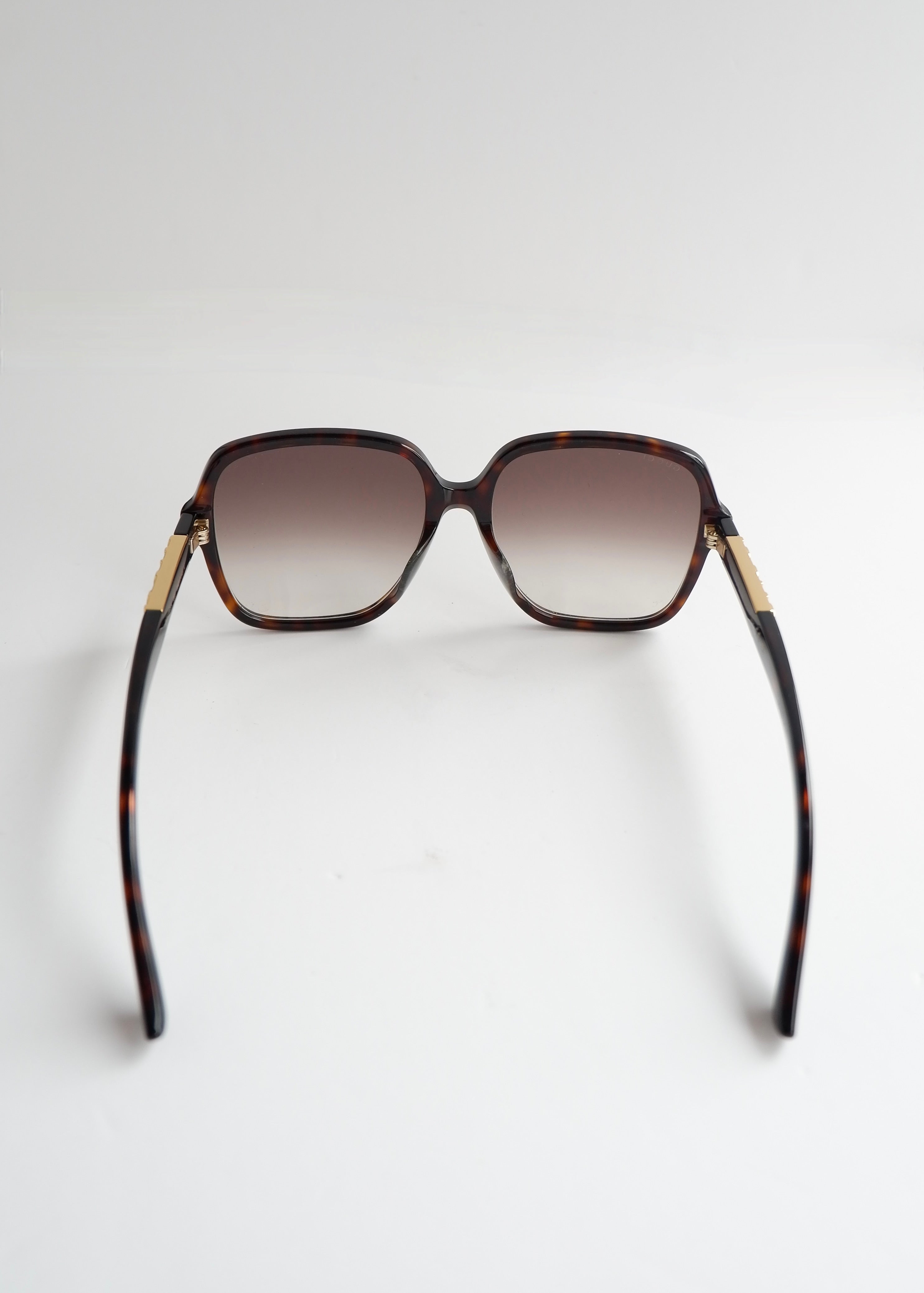 Authentic Preowned Gucci Black Oversized Square Frame Sunglasses