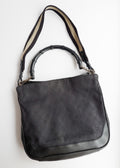 Authentic Preowned Gucci Black GG Canvas Two Strap Shoulder Bag