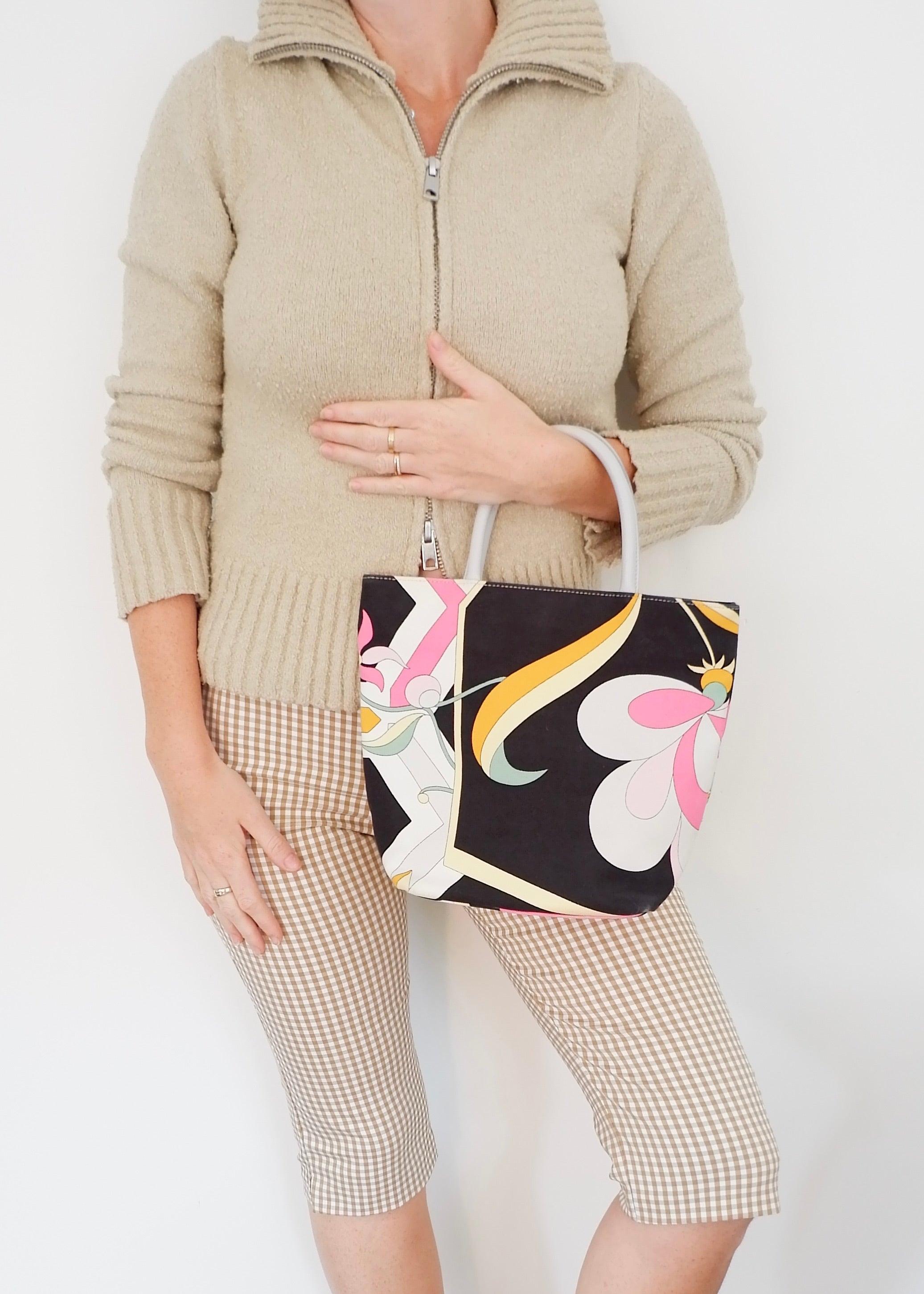 Authentique sac à main Emilio Pucci multicolore d'occasion