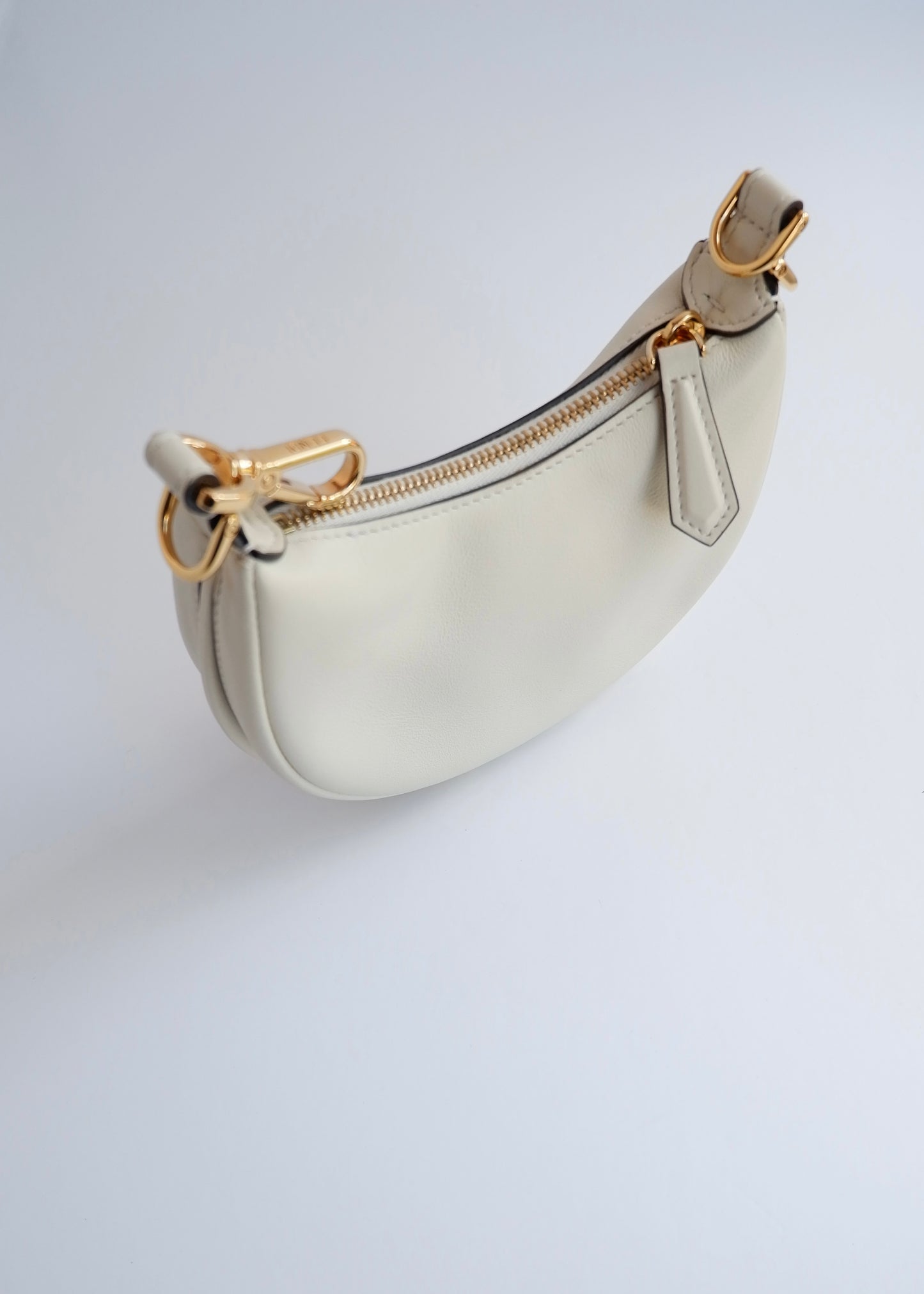 Authentic Preowned Fendi White Leather Nano Fendigraphy Handbag