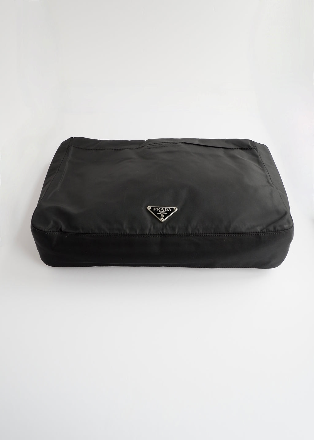 Preowned Prada Black Nylon Large Pouch/ Clutch