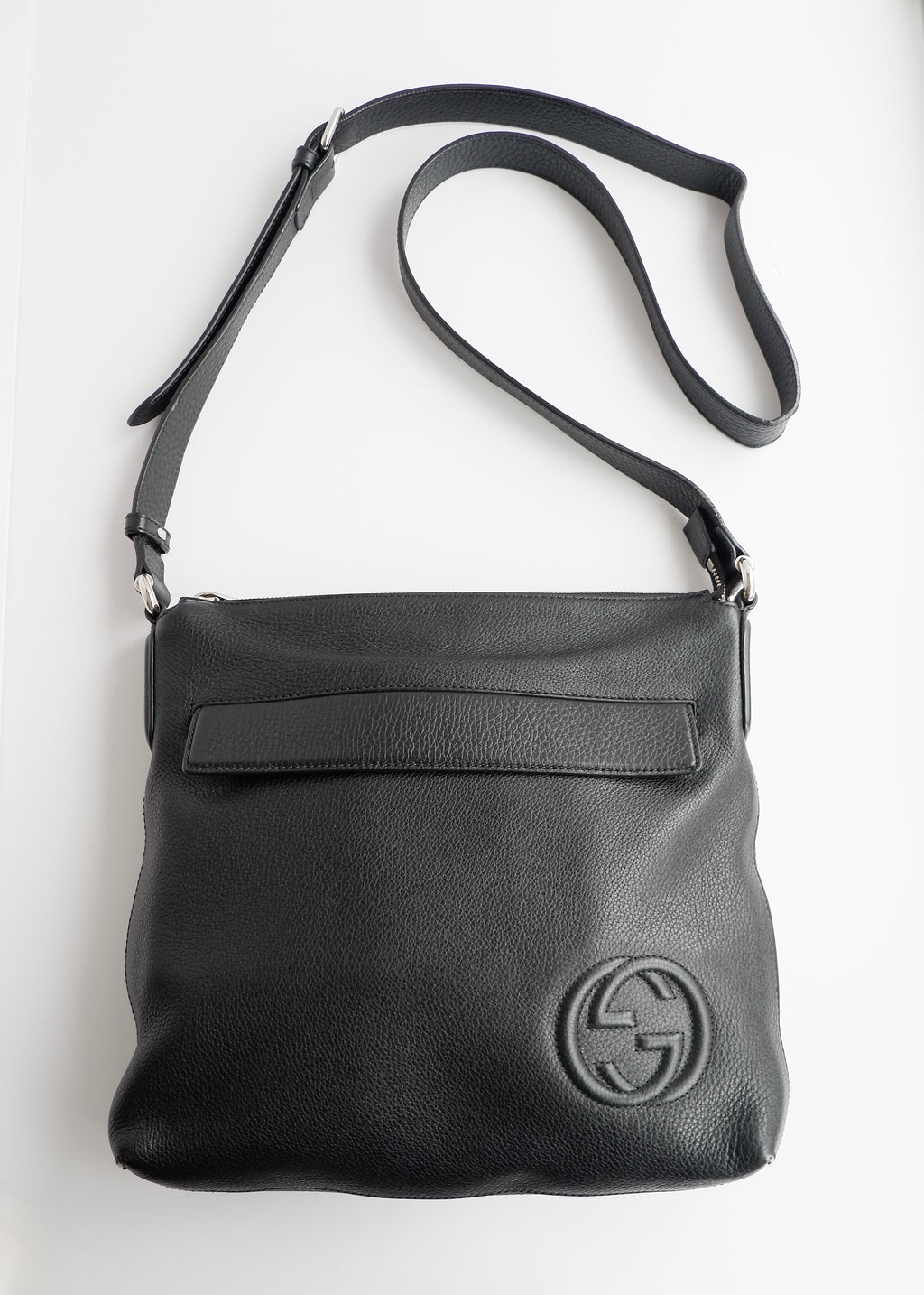 Authentic Preowned Gucci Black Leather Soho Crossbody