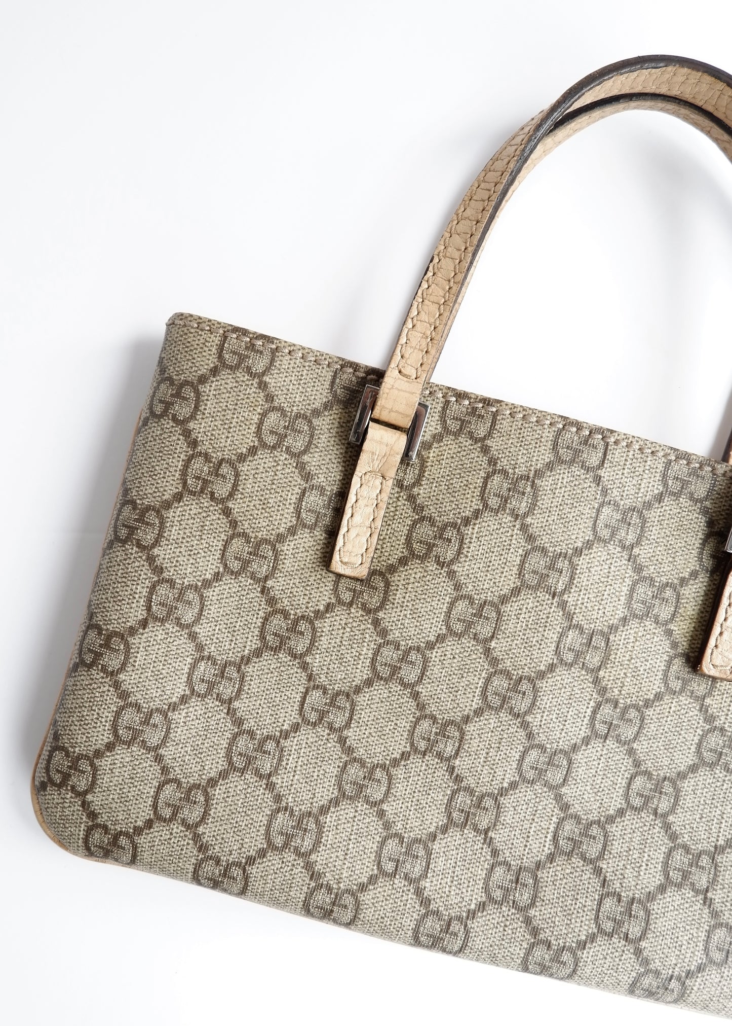 Authentic Preowned Gucci Beige GG Canvas Mini Handbag