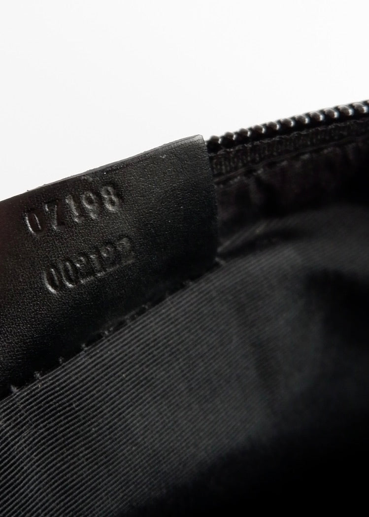 Authentic Preowned Gucci Black GG Canvas Boat Pochette
