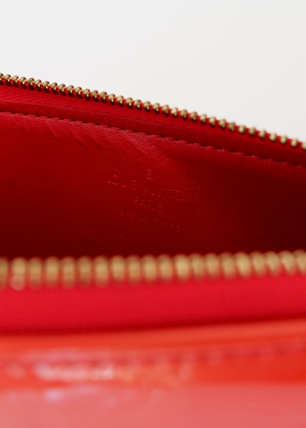 Authentic Preowned Louis Vuitton Red Vernis Lexington Pochette Shoulder Bag