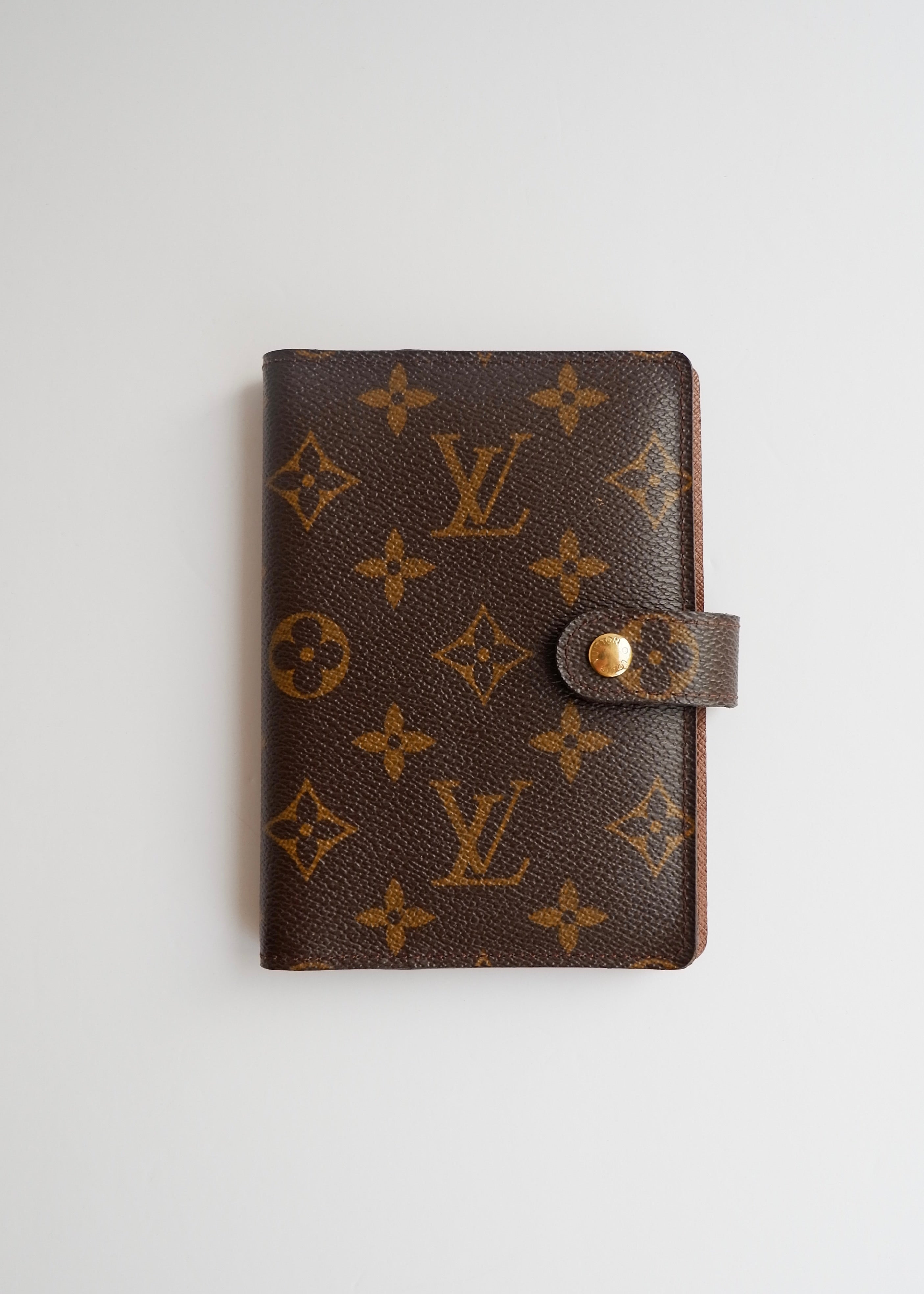 Preowned Louis Vuitton Brown Monogram Coated Canvas Agenda PM